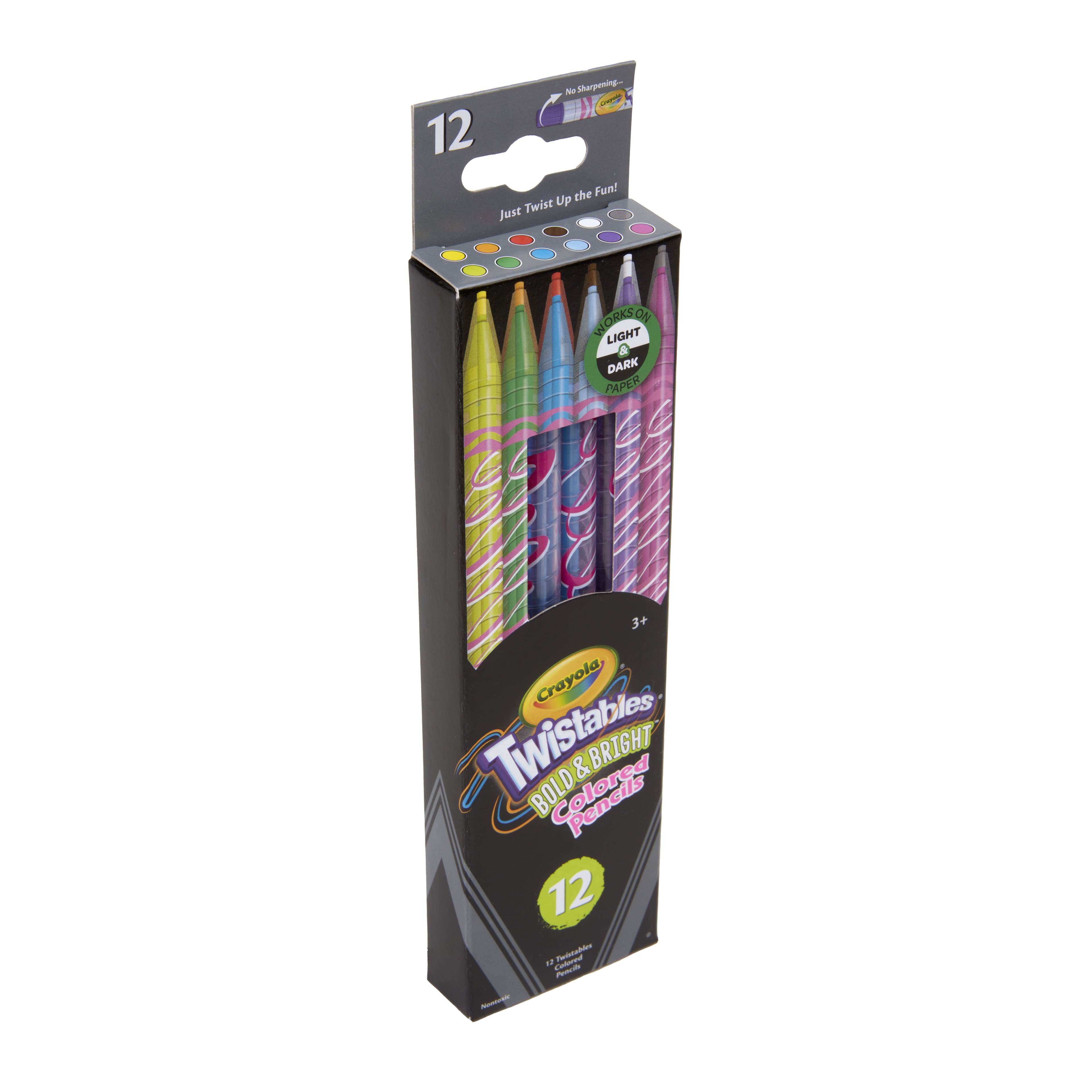 Crayola&#xAE; Twistables&#x2122; Bold &#x26; Bright Colored Pencils, 12ct.