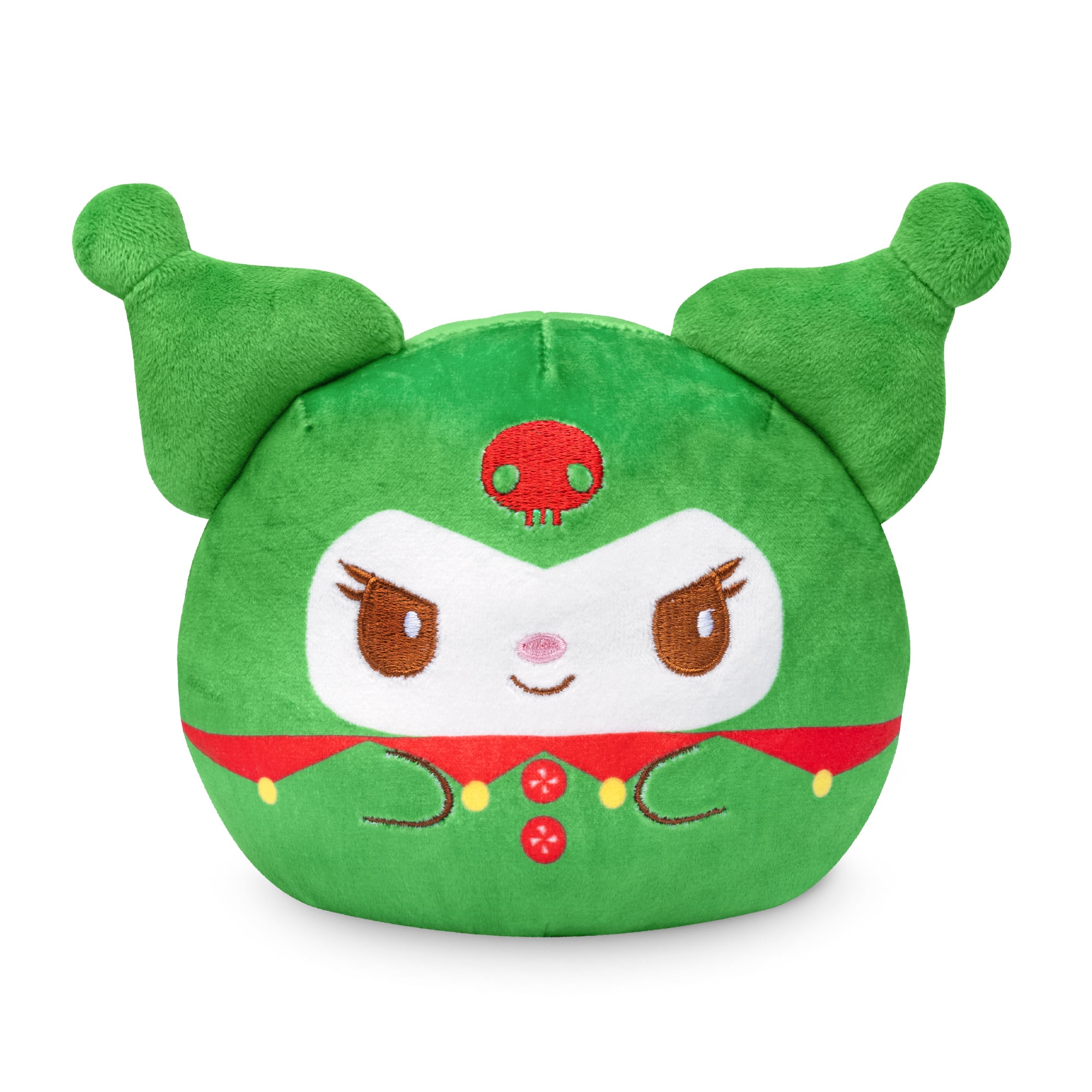 Sanrio&#xAE; TeeTurtle 4&#x22; Kuromi Gingerbread Christmas Reversible Plushie