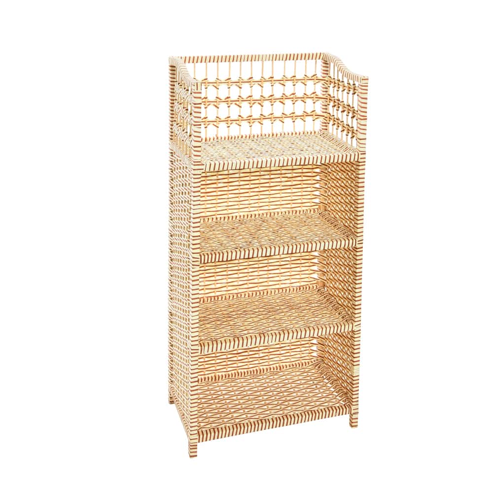 Household Essentials 39" Woven Paper Rattan Accent Shelf