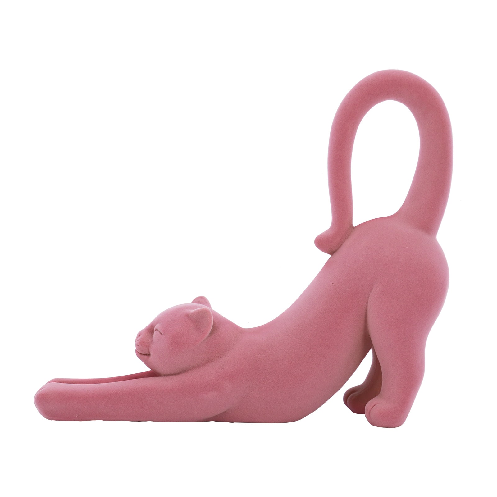 12&#x22; Flocked Stretching Halloween Tabletop Cat by Ashland&#xAE;