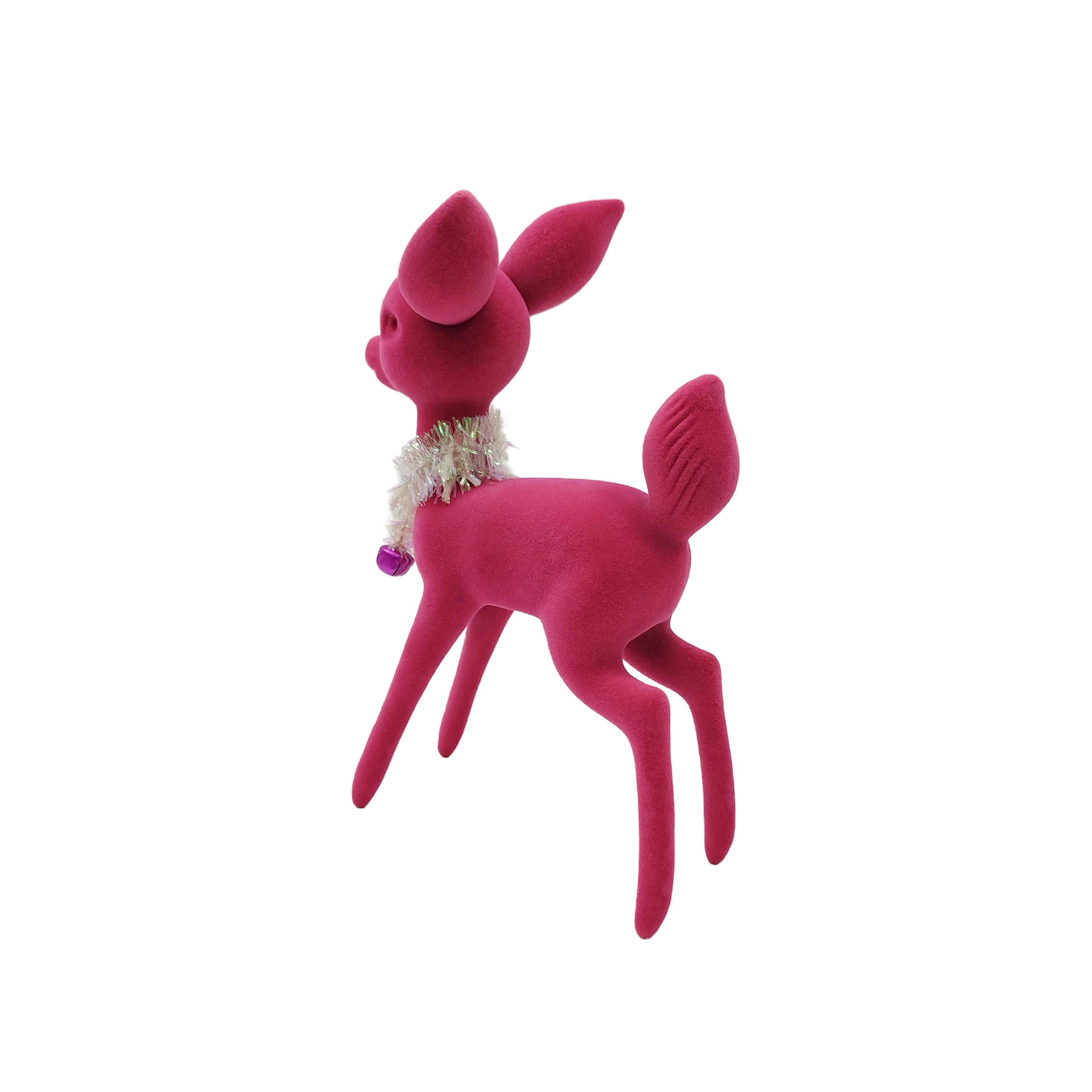 Flocked Deer Tabletop D&#xE9;cor by Ashland&#xAE;