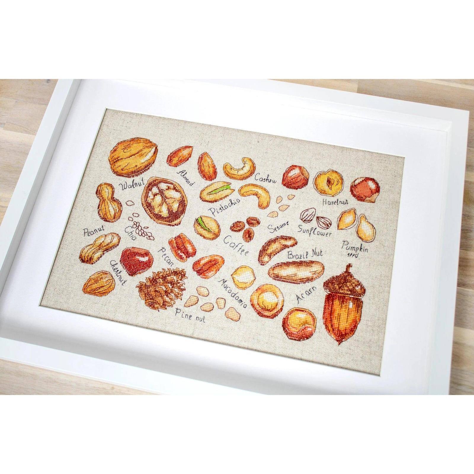 Luca-S Nuts &#x26; Seeds Counted Cross Stitch Kit