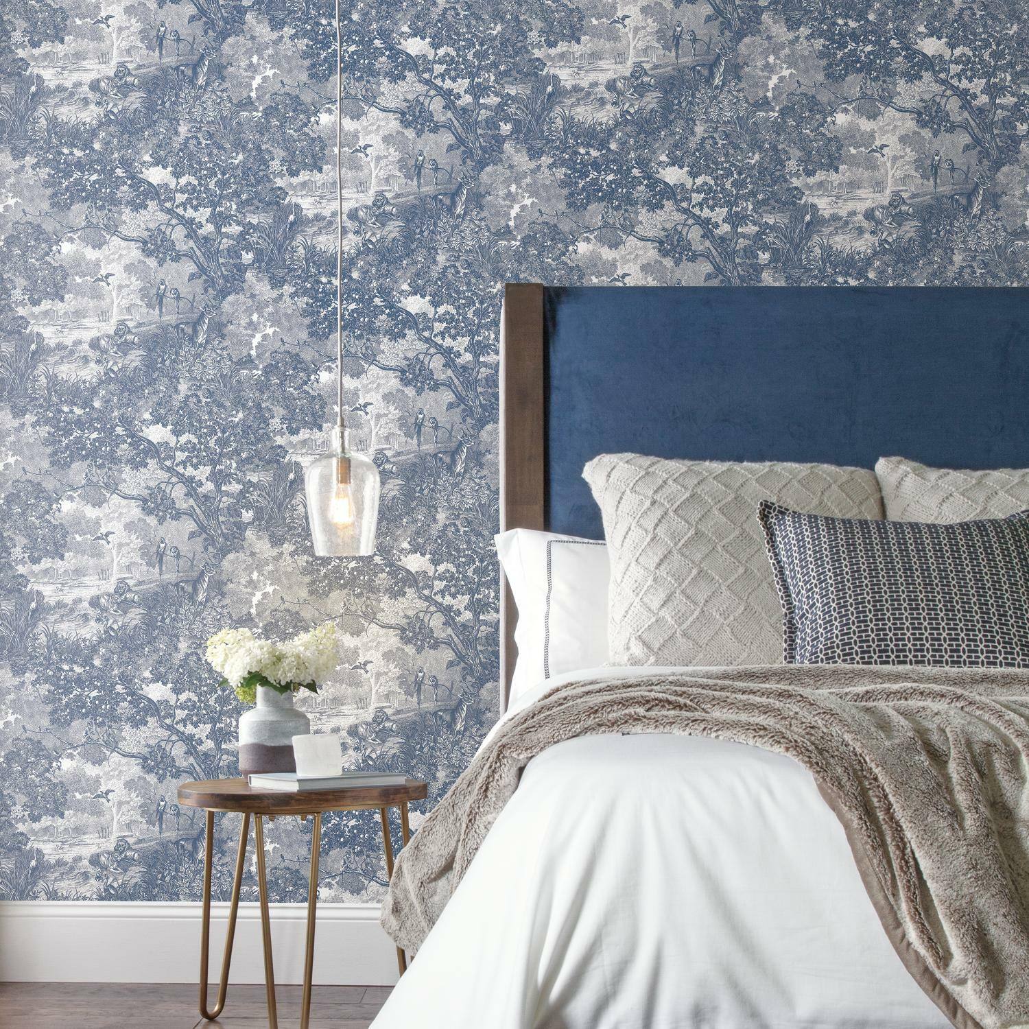 RoomMates Jungle Toile Peel &#x26; Stick Wallpaper