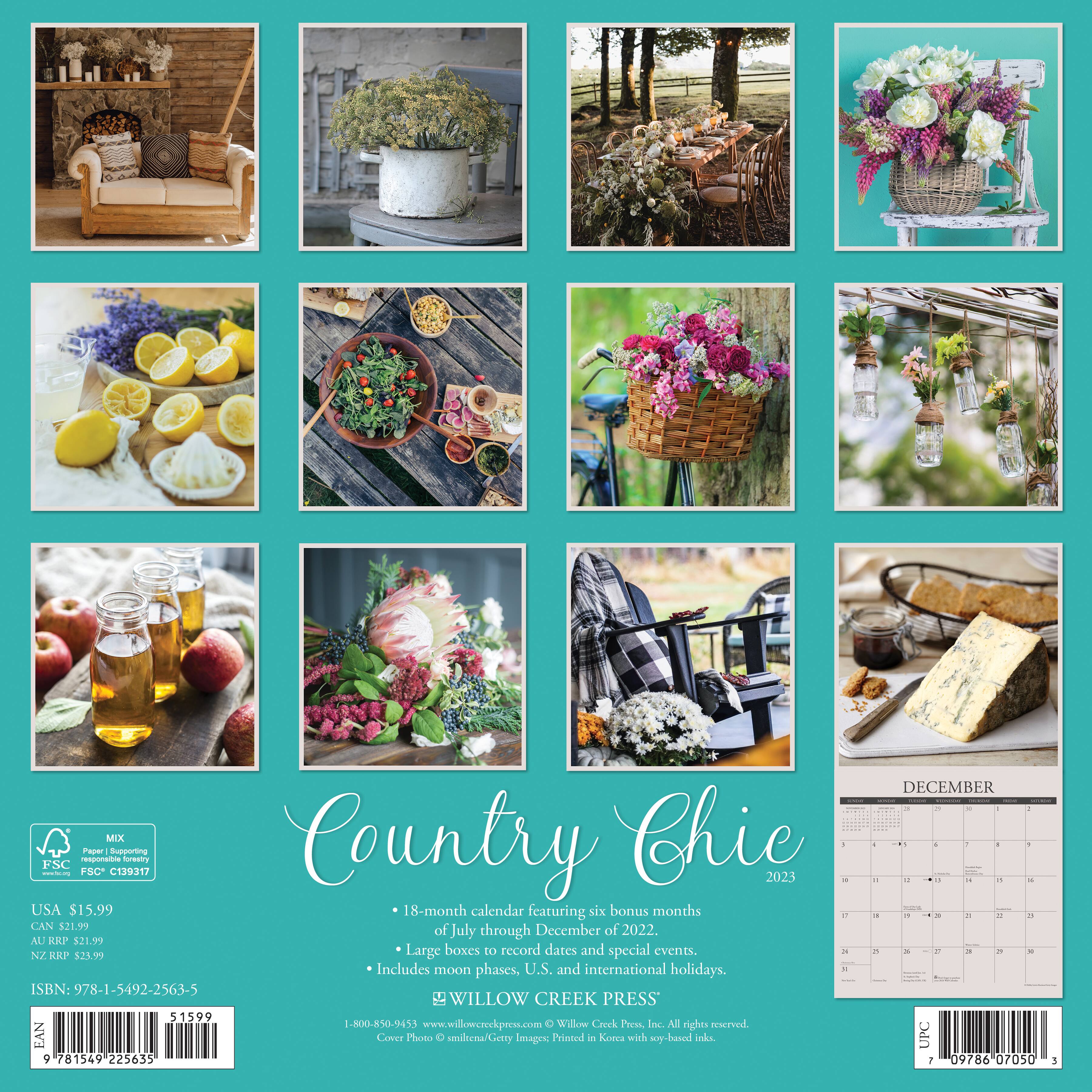 2023 Country Chic Wall Calendar Michaels