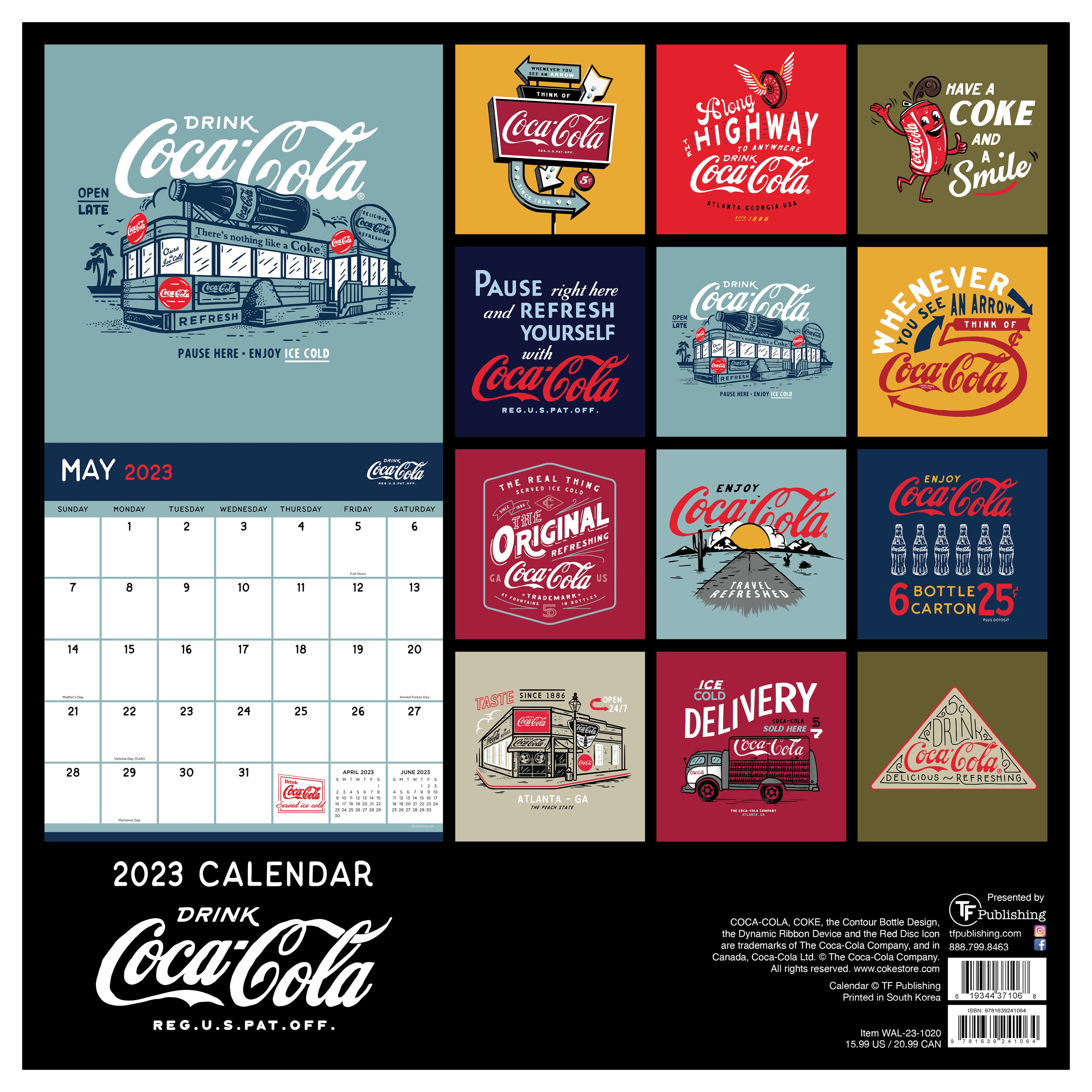 2023-coca-cola-highway-66-wall-calendar-michaels