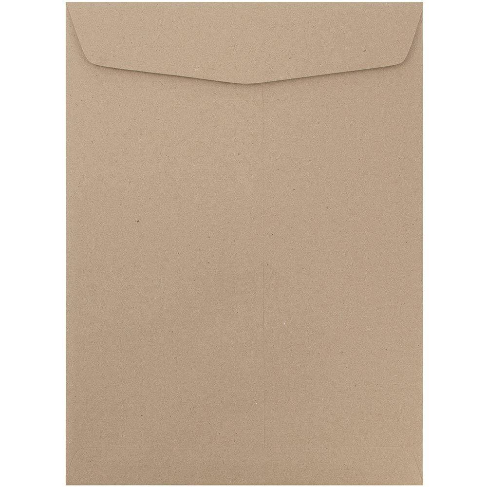 JAM Paper 10" x 13" Brown Kraft Paper Bag Open End Catalog Premium Envelopes