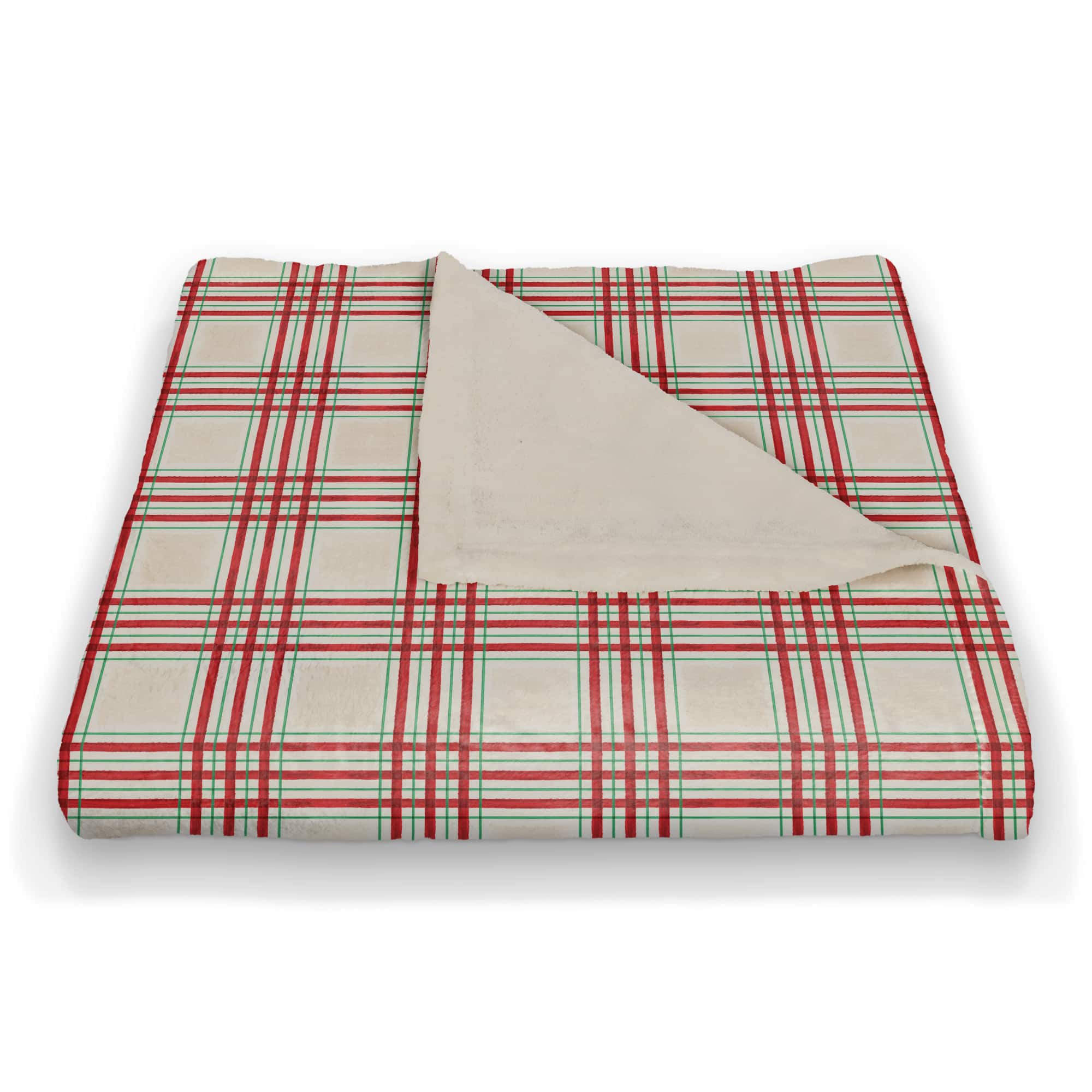 Christmas Plaid Coral Fleece Blanket