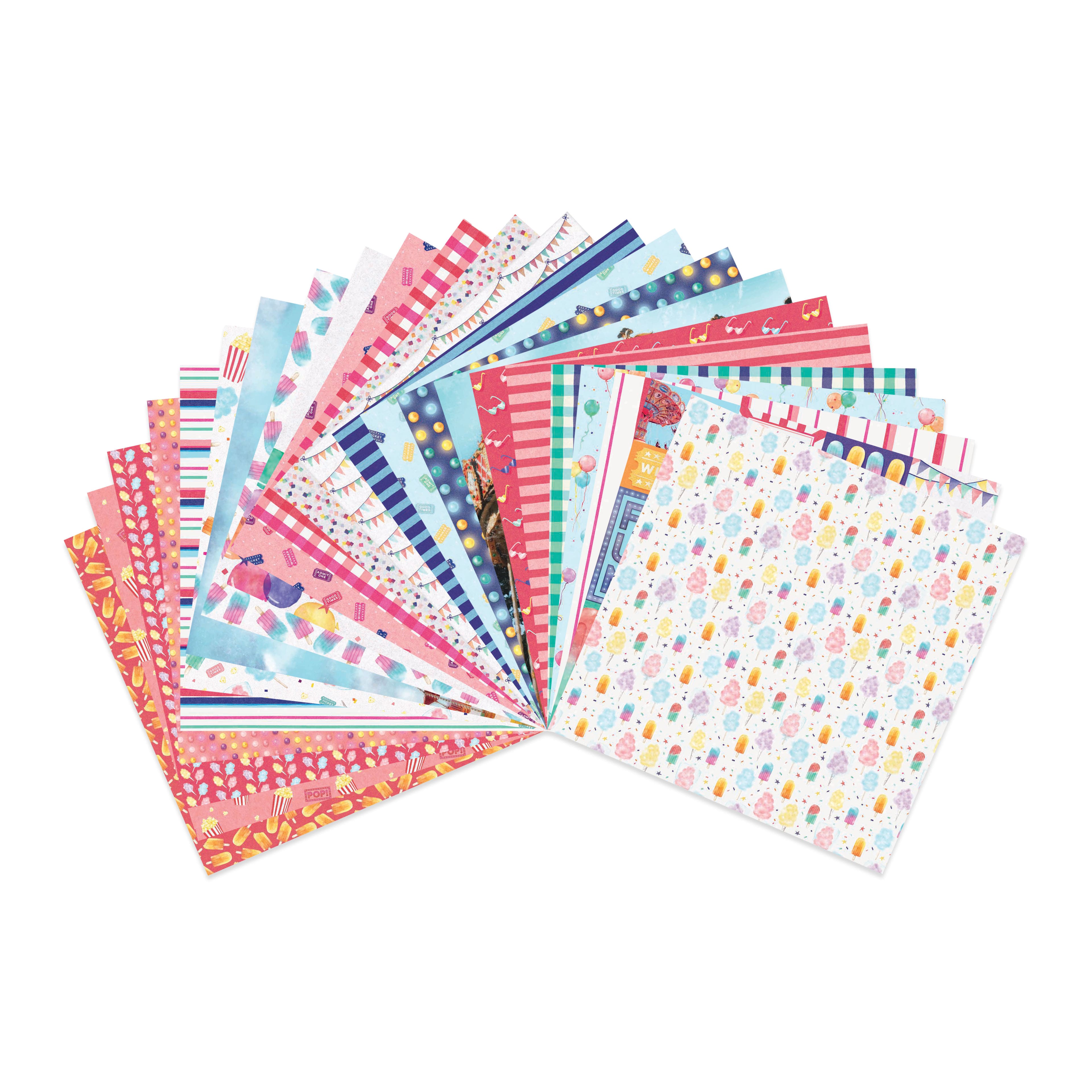 Craft Smith 12&#x22; x 12&#x22; Summer Fair Paper Pad, 48 Sheets