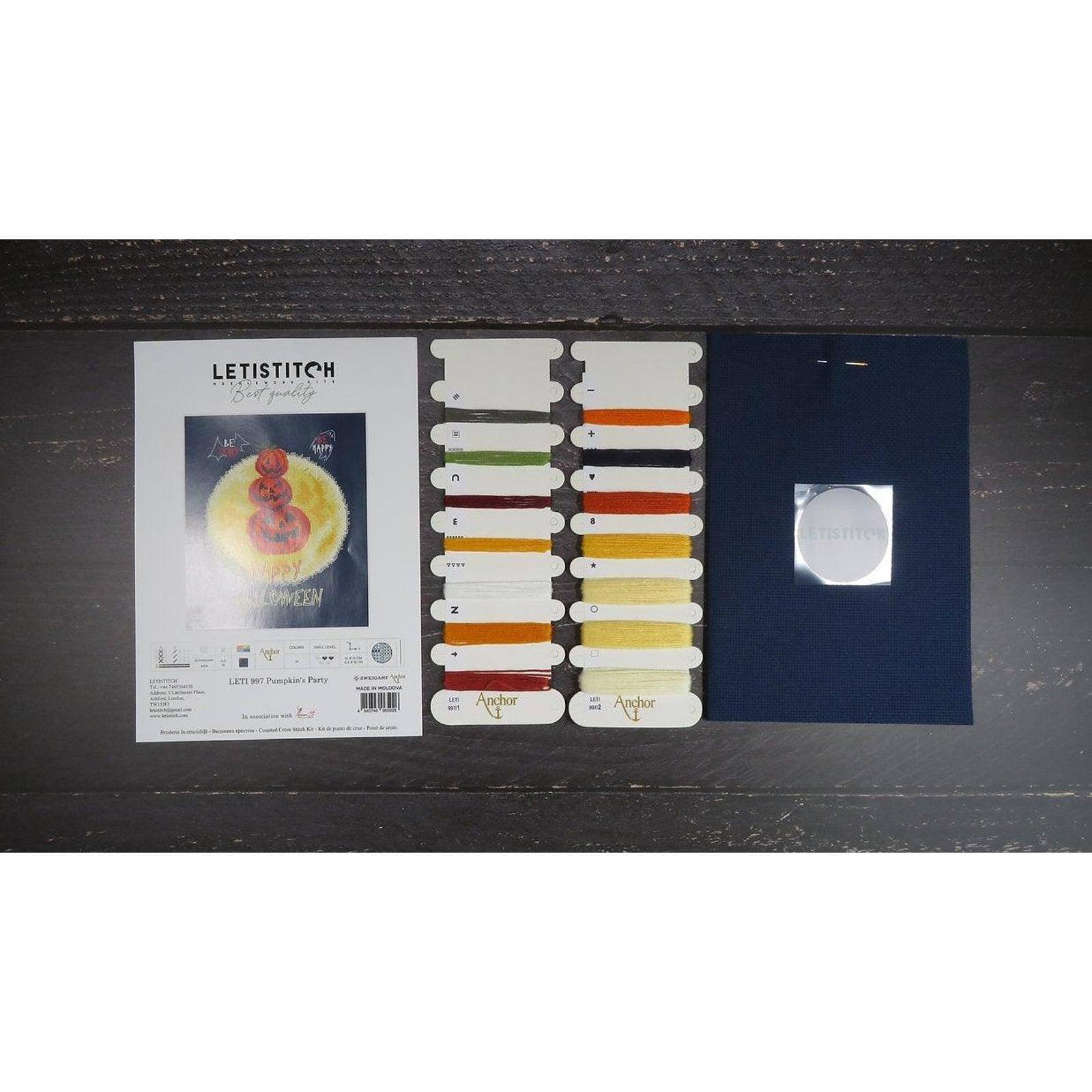 Letistitch Pumpkin's Party Counted Cross Stitch Kit