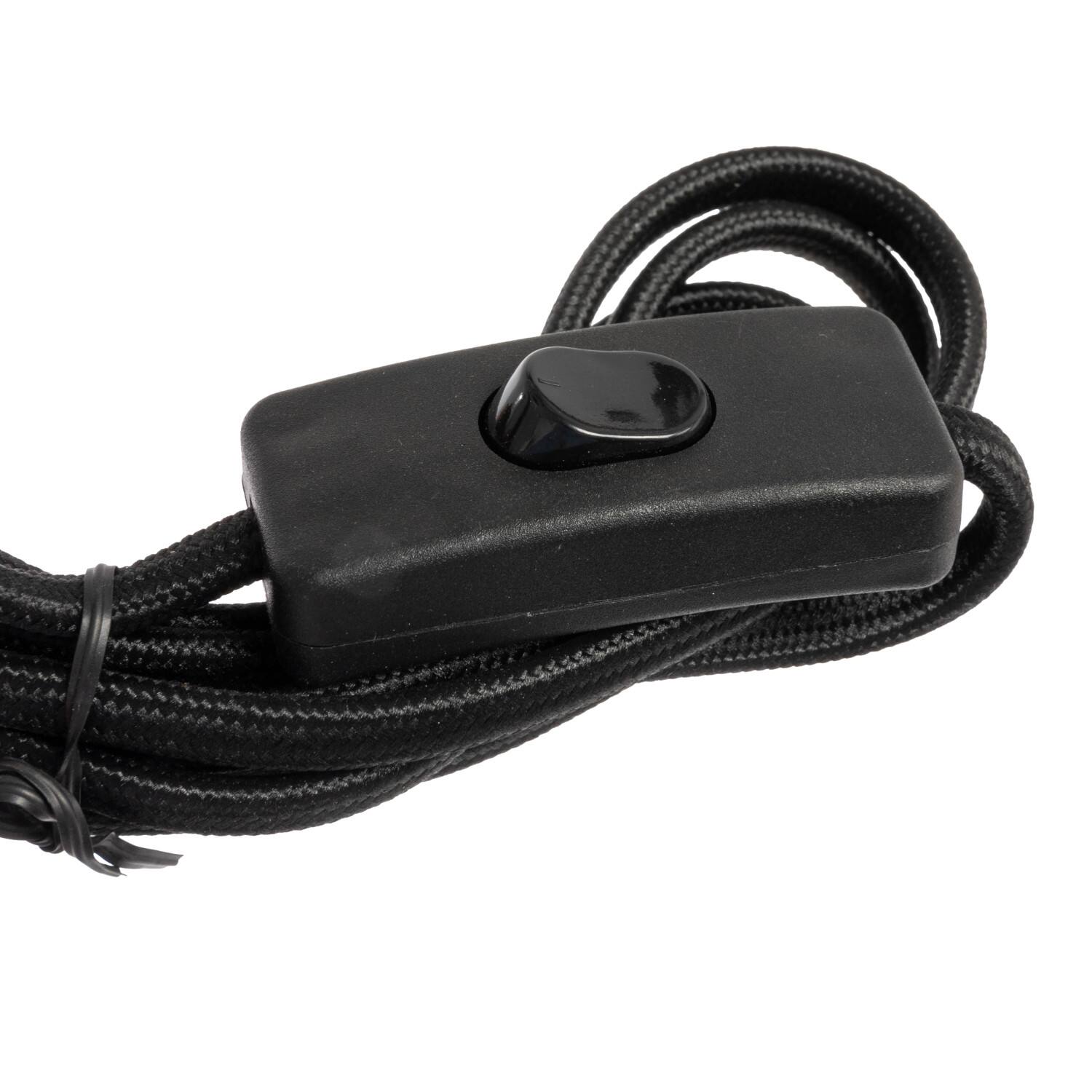 Hello Honey® 5ft. Black Modern 2-Light Metal Articulating Wall Sconce