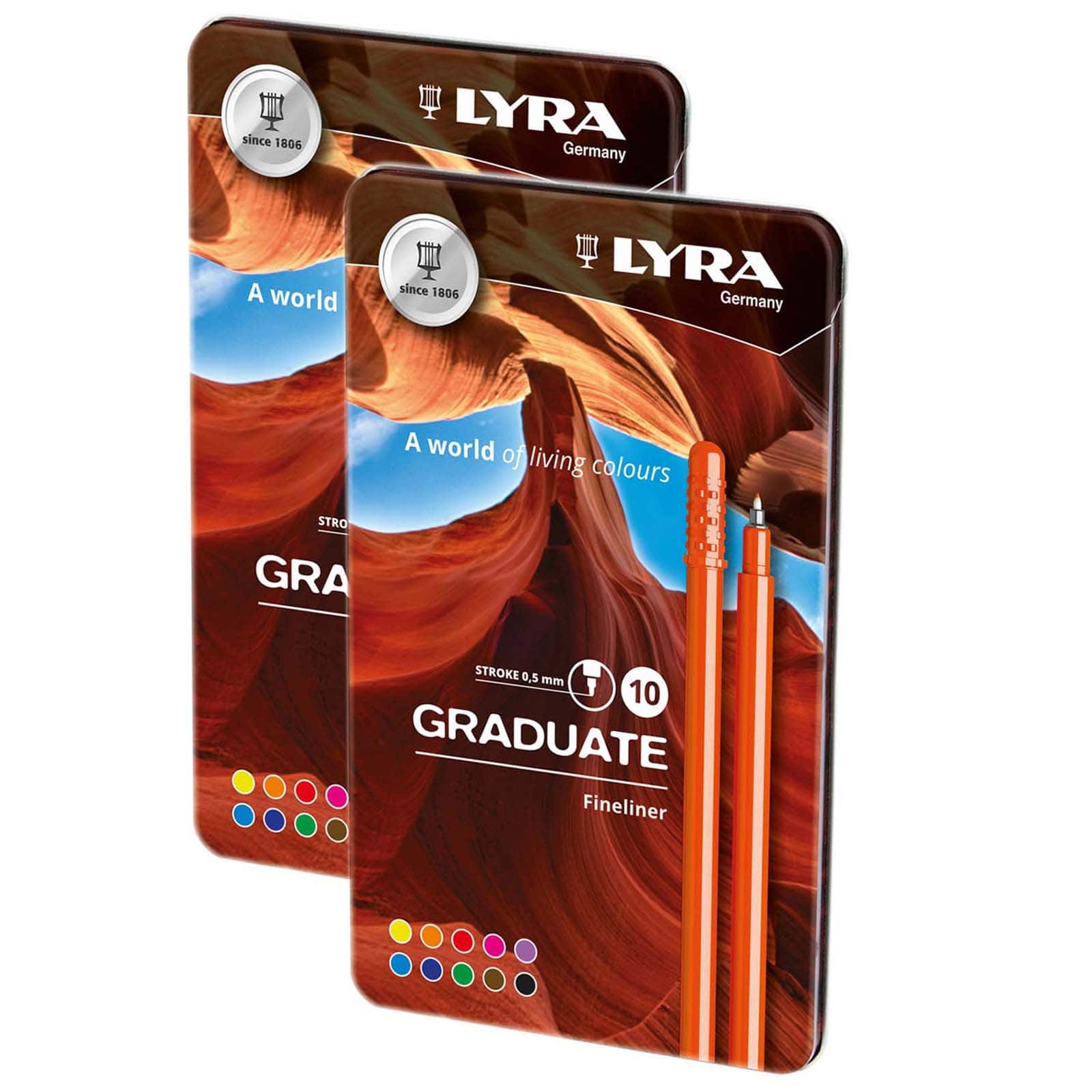Lyra Graduate Fineliner Markers