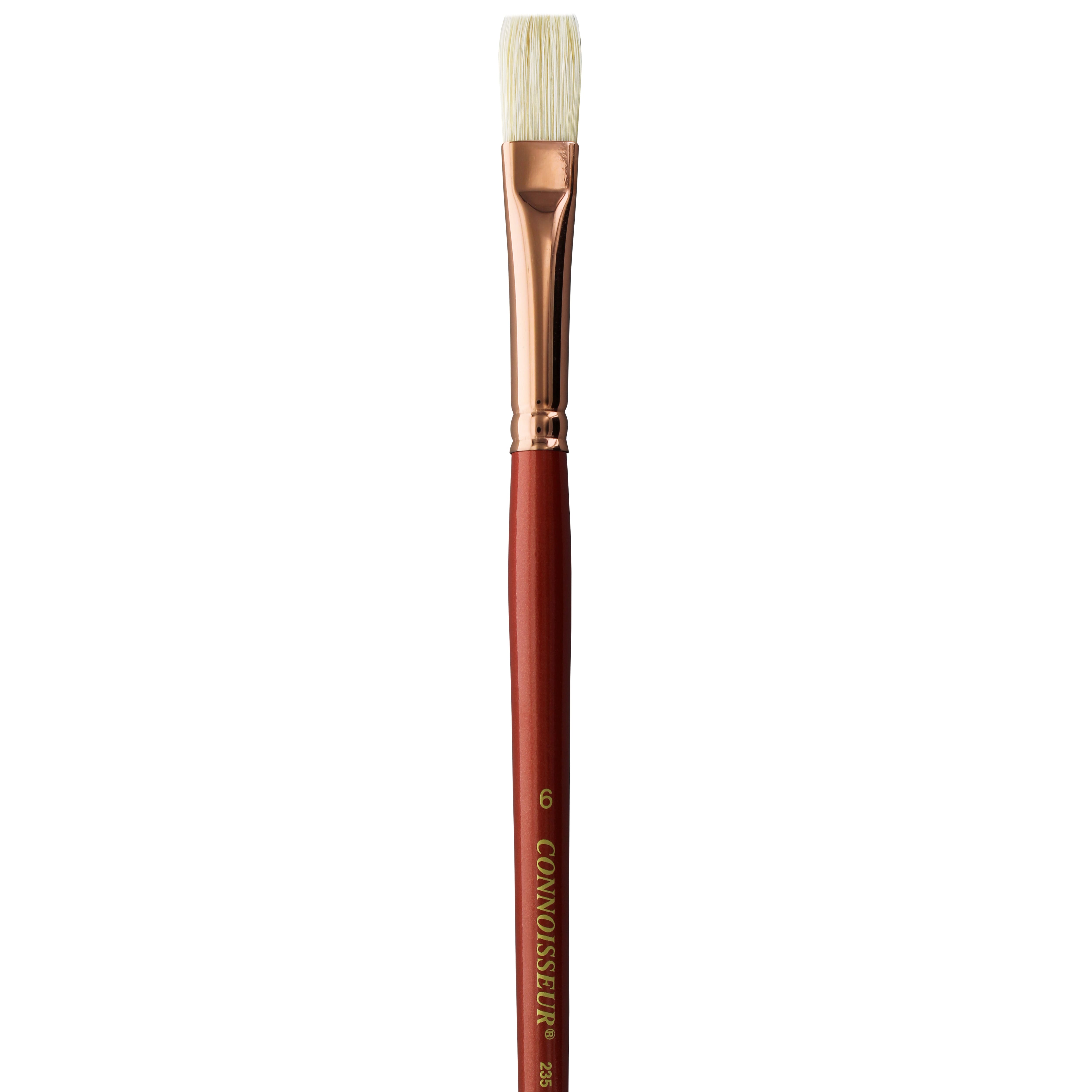 Connoisseur&#xAE; Hog Bristle Long Handle Flat Brush