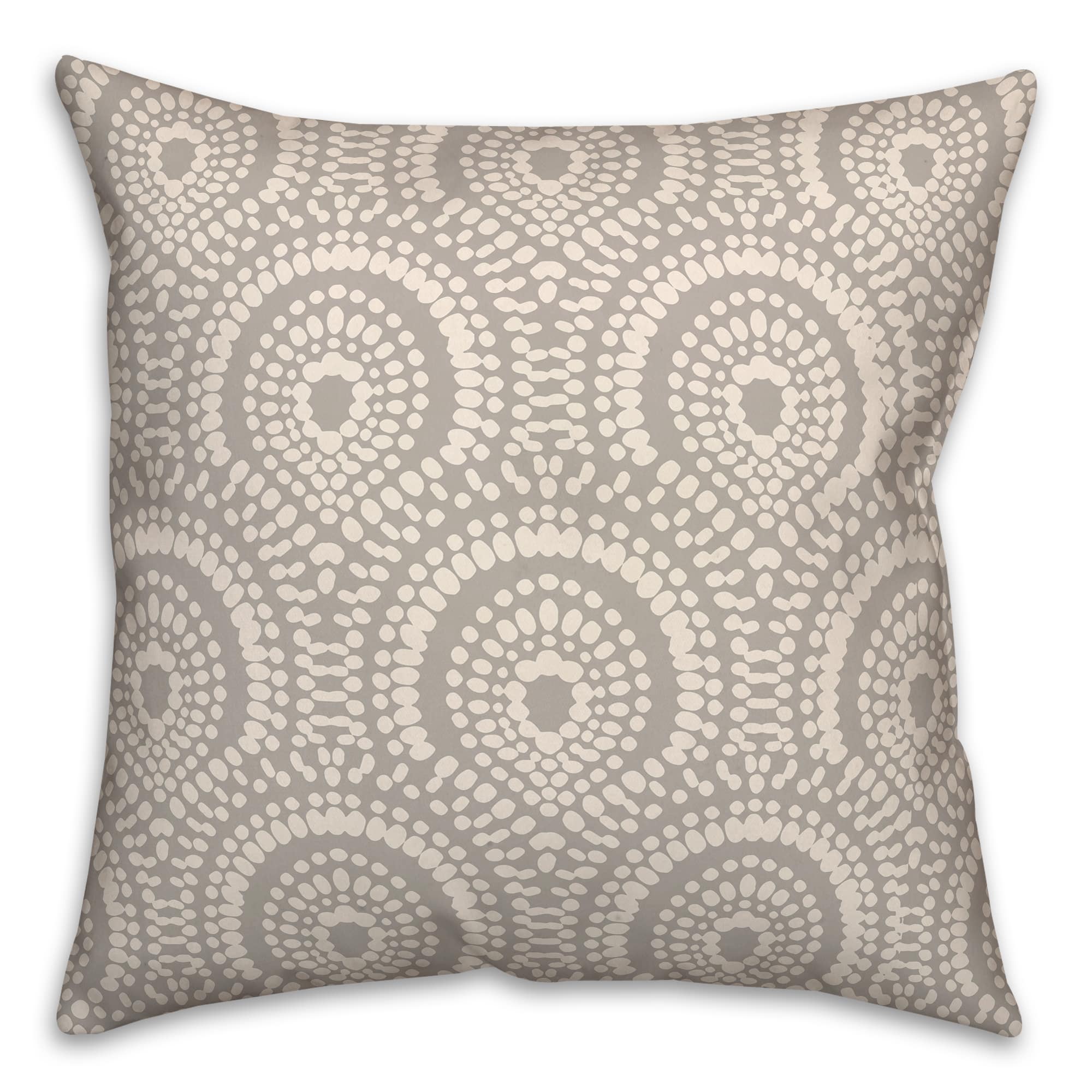 18" x 18" Fan Pattern Indoor/Outdoor Throw Pillow