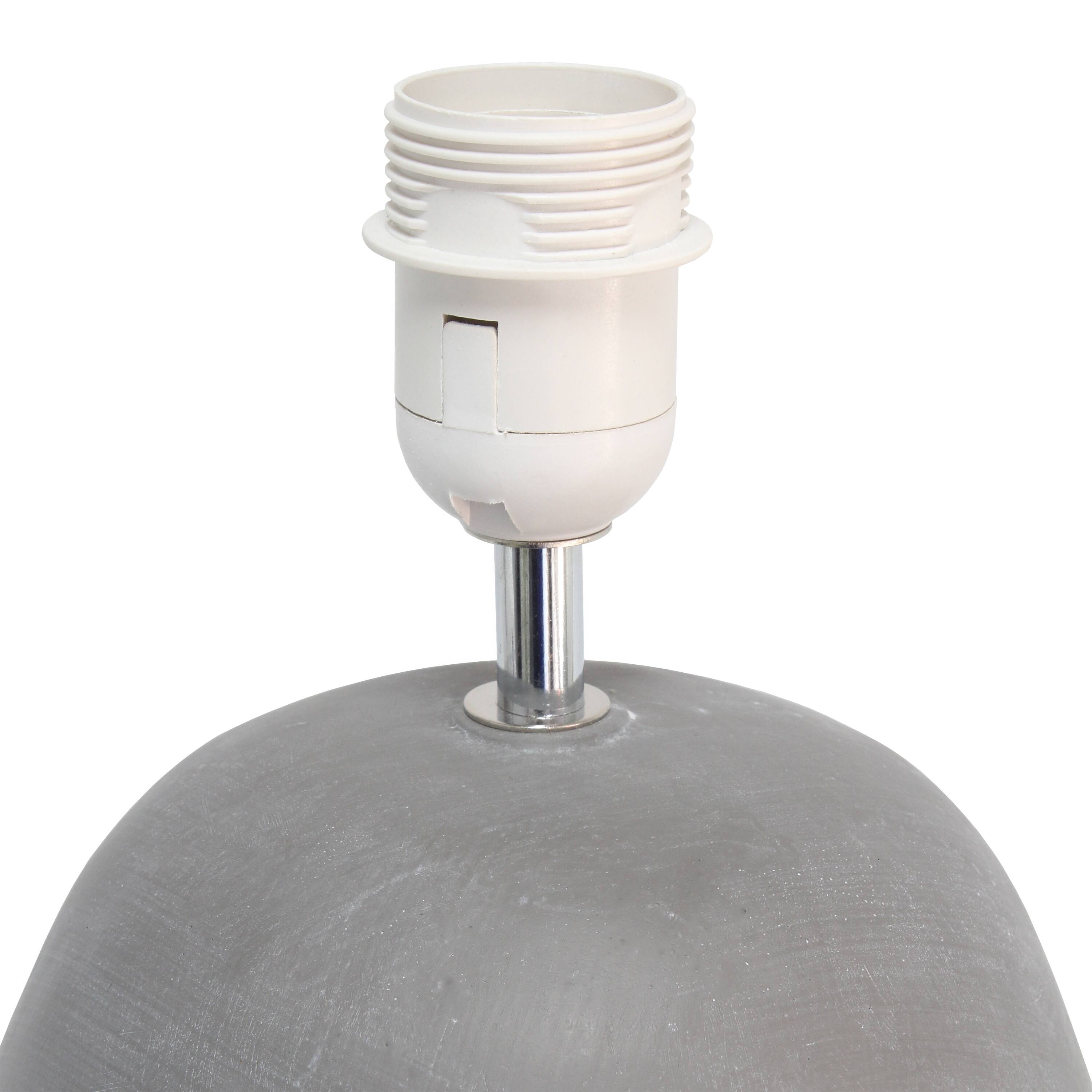 Simple Designs&#x2122; 17&#x22; Round Concrete Table Lamp