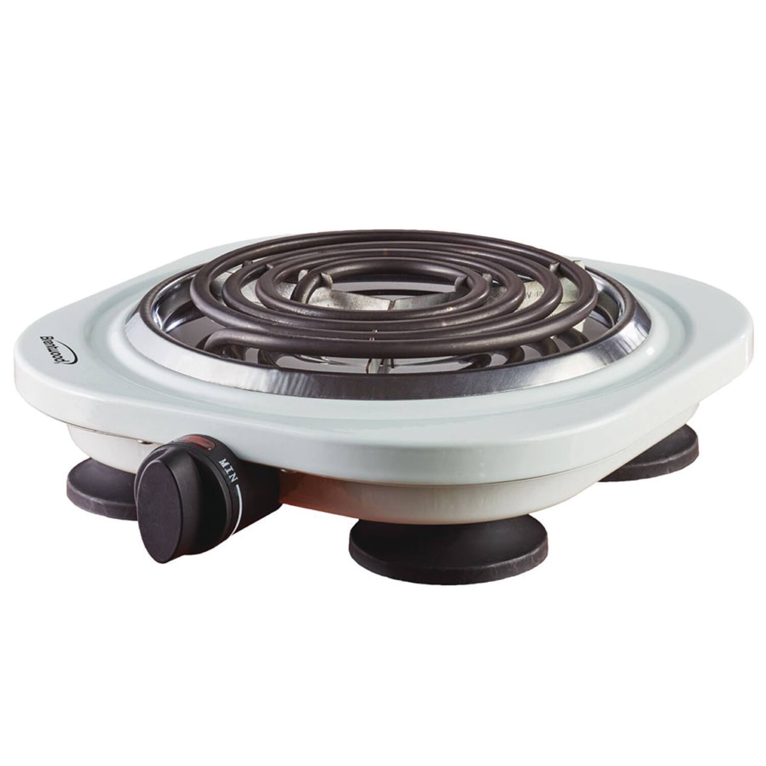 Brentwood White 1000W Double Electric Burner