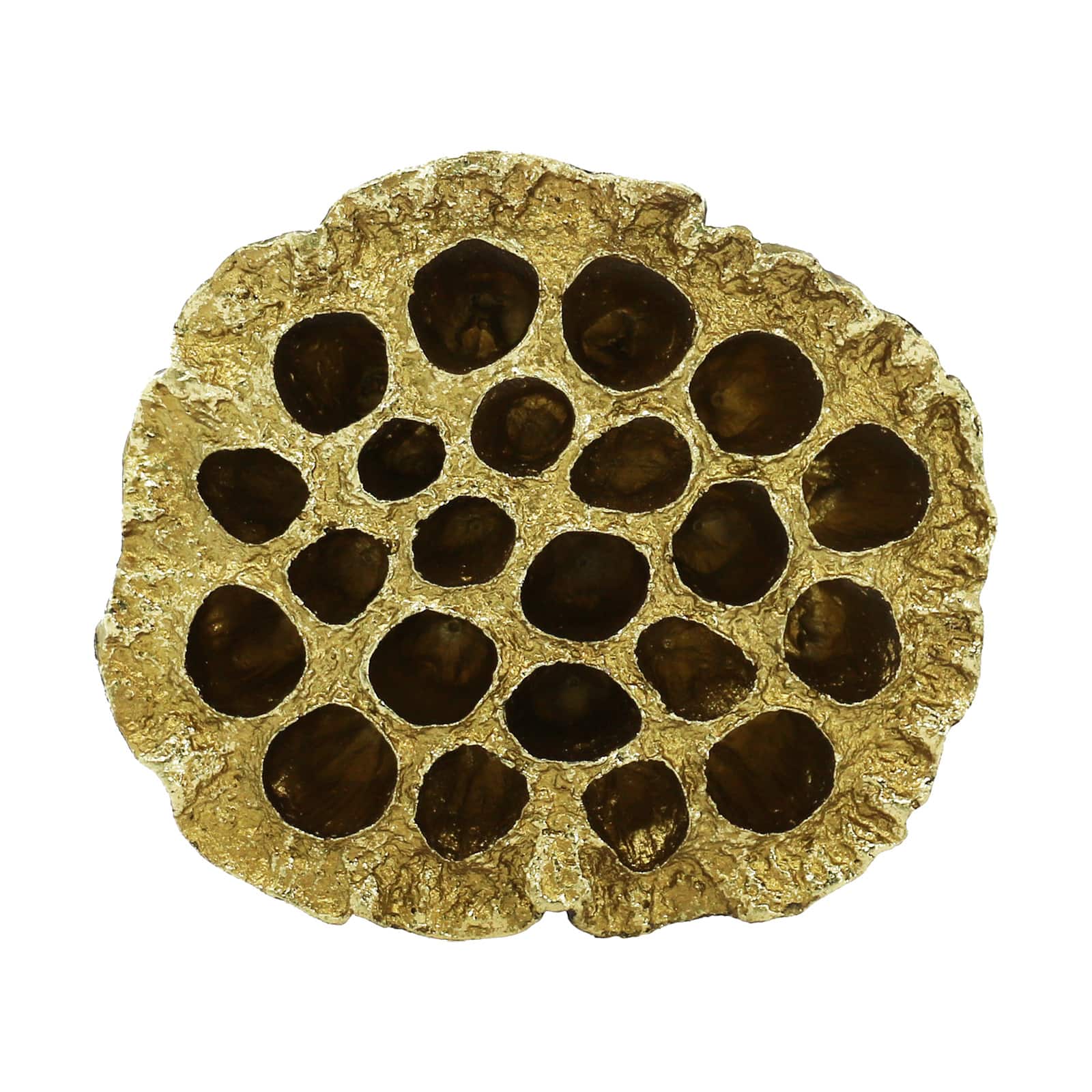 4.25&#x22; Gold Lotus Pod Tabletop D&#xE9;cor by Ashland&#xAE;