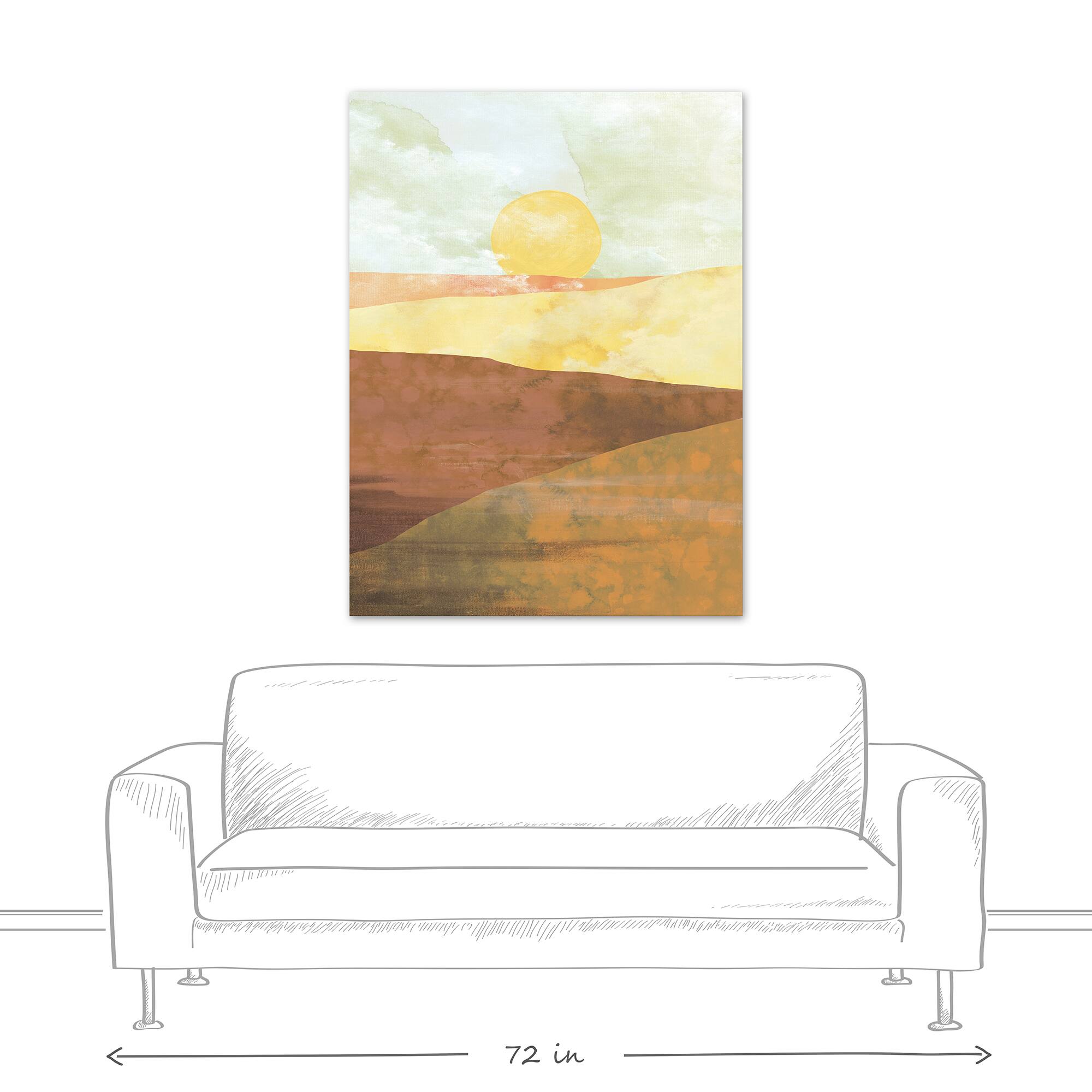 Boho Landscape II 36&#x22; x 48&#x22; Canvas Wall Art