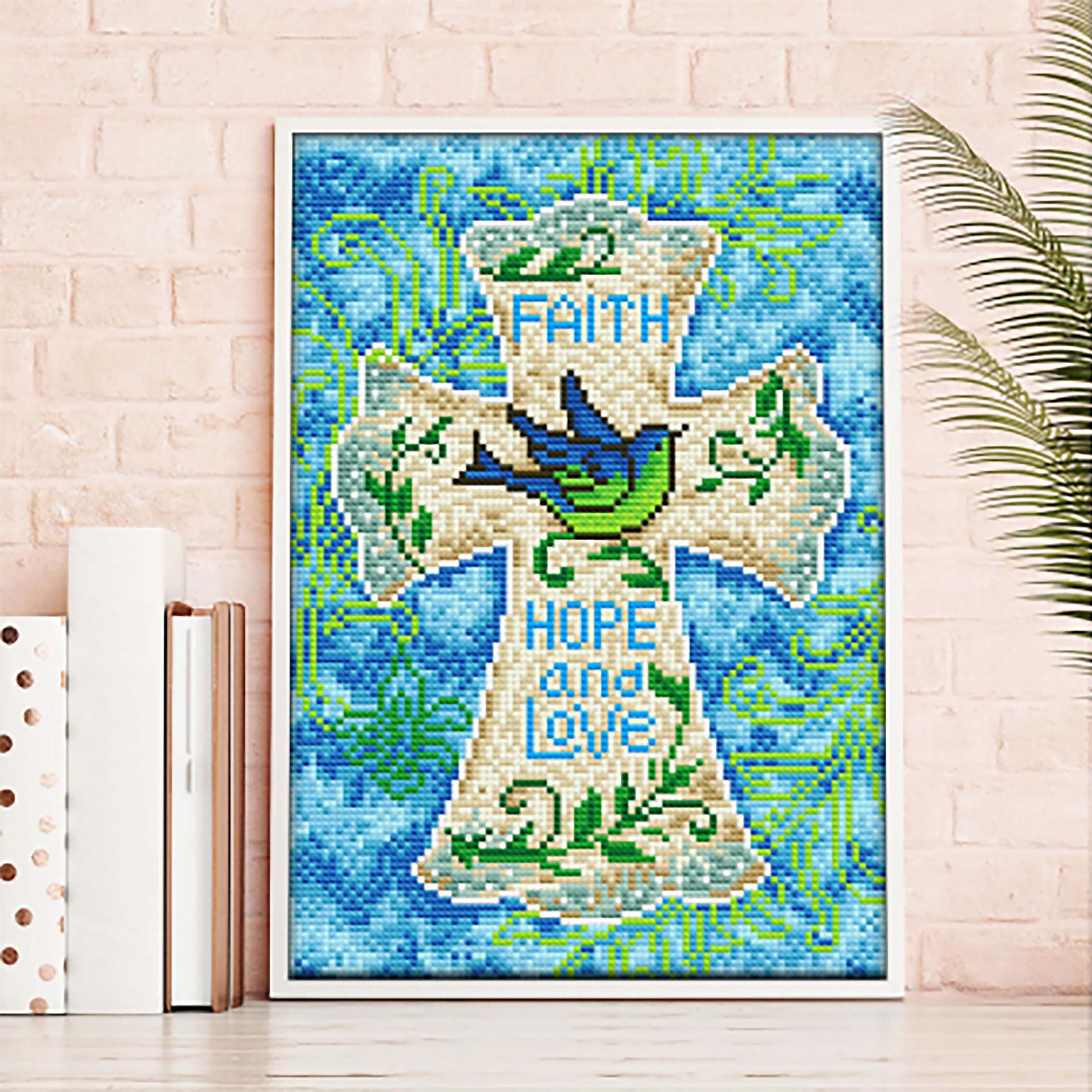 Sparkly Selections Faith, Hope and Love Glow in the Dark Diamond Art Kit