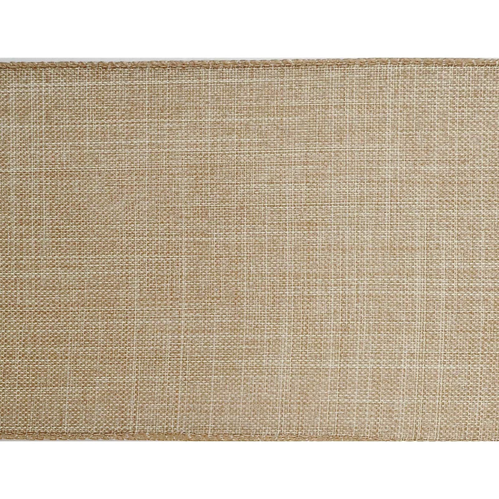 12 Pack: 4" x 18ft. Faux Linen Wired Ribbon by Celebrate It™