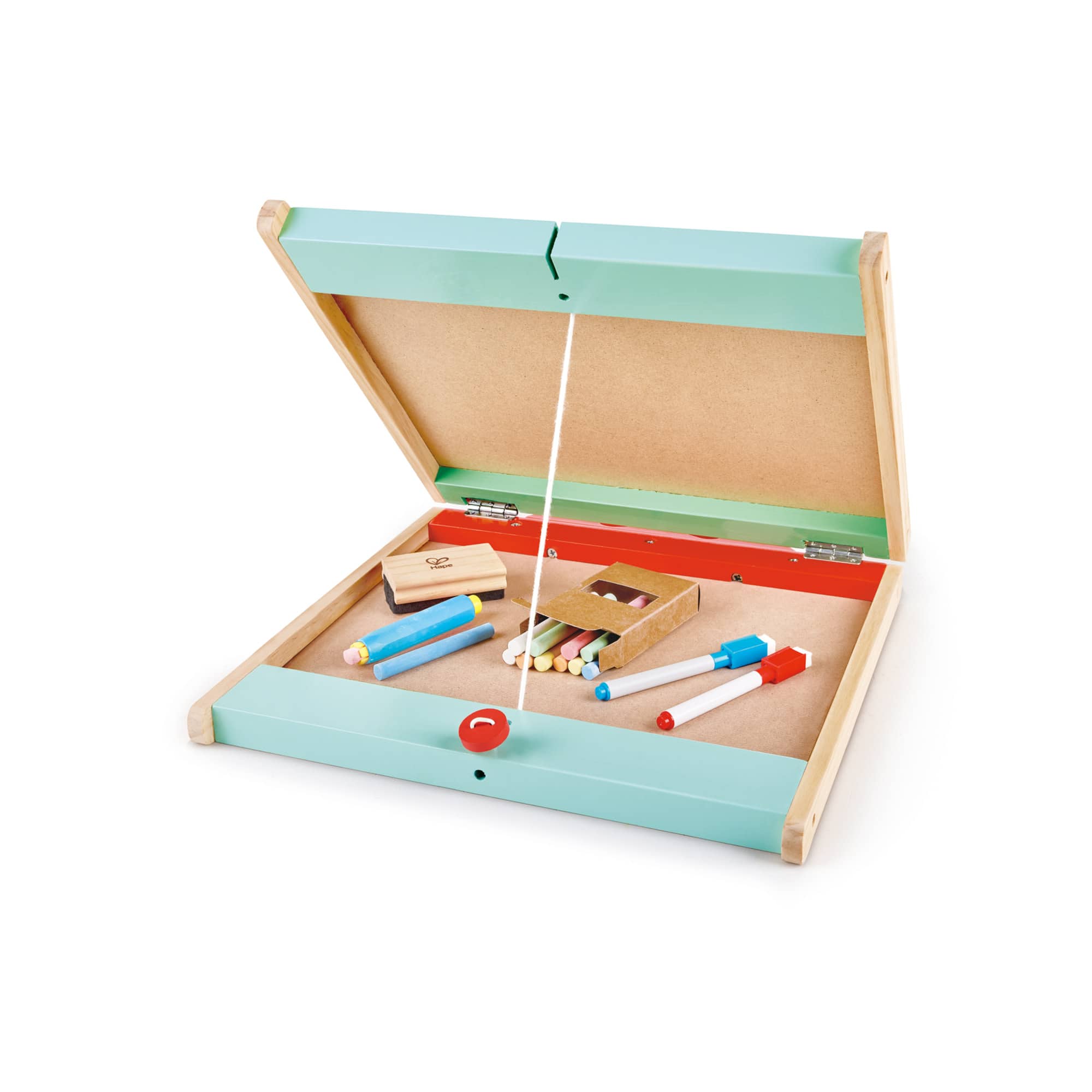 Hape Store & Go Easle Double-Sided Blackboard & Magnetic Whiteboard