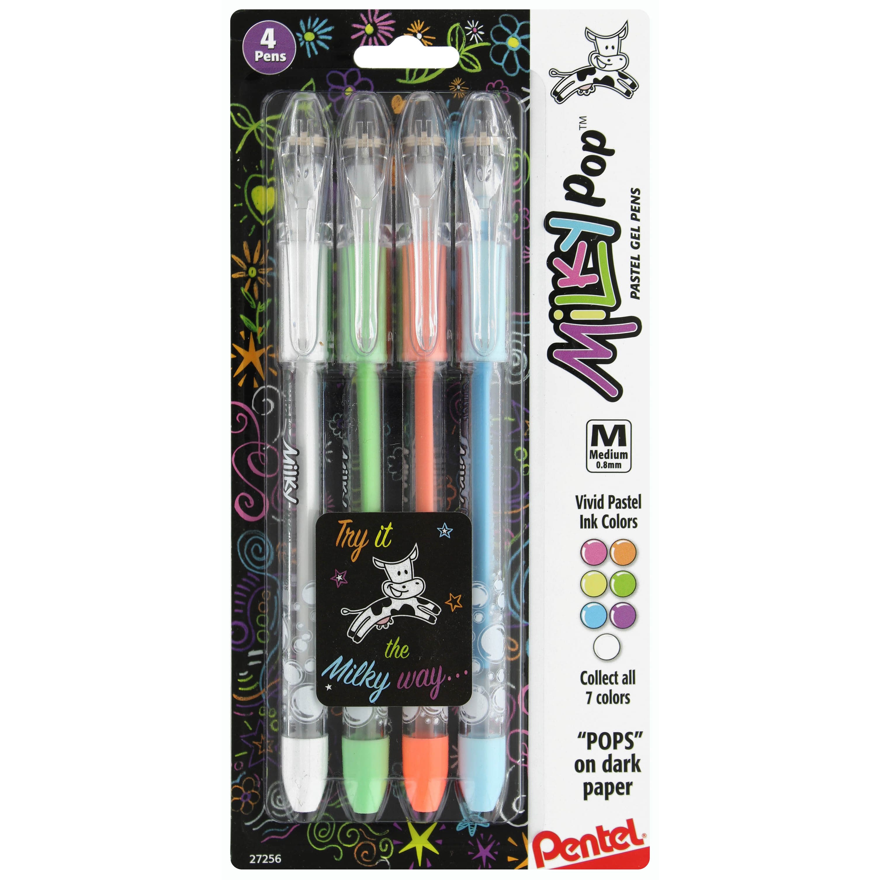 Pentel® Milky Pop™ Pastel Gel Pens - Assorted, 4 pk - Fred Meyer