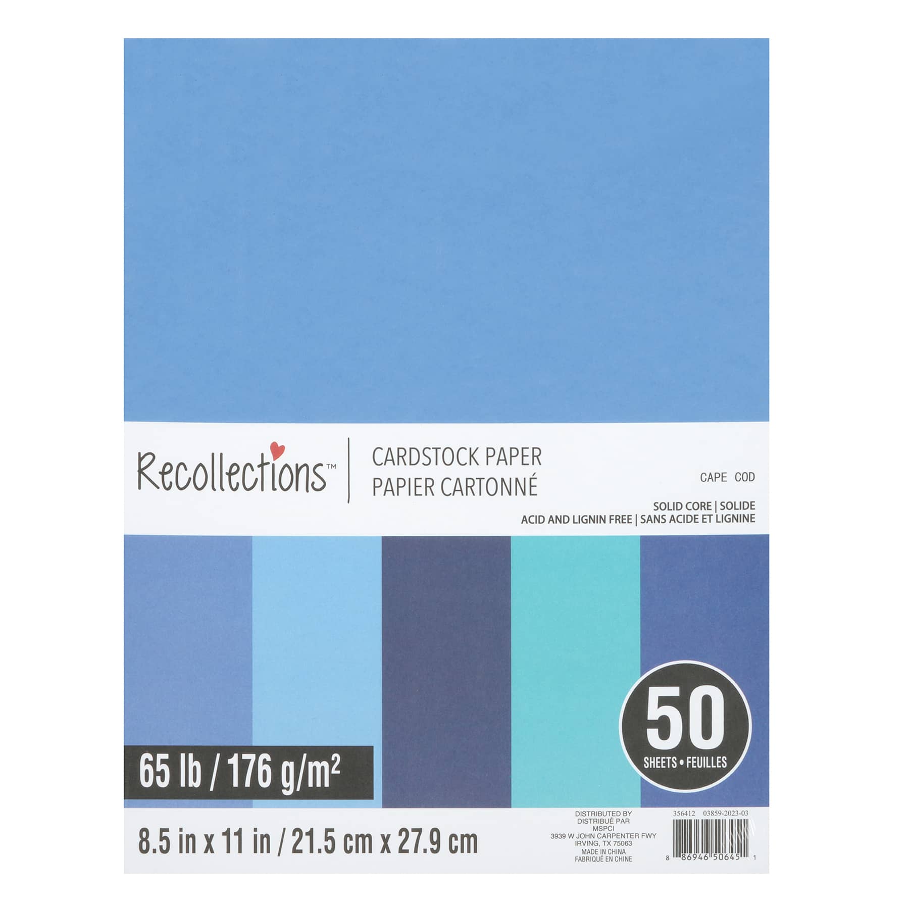 45 Pack: Linen Cardstock Paper by Recollections™, 12 x 12 