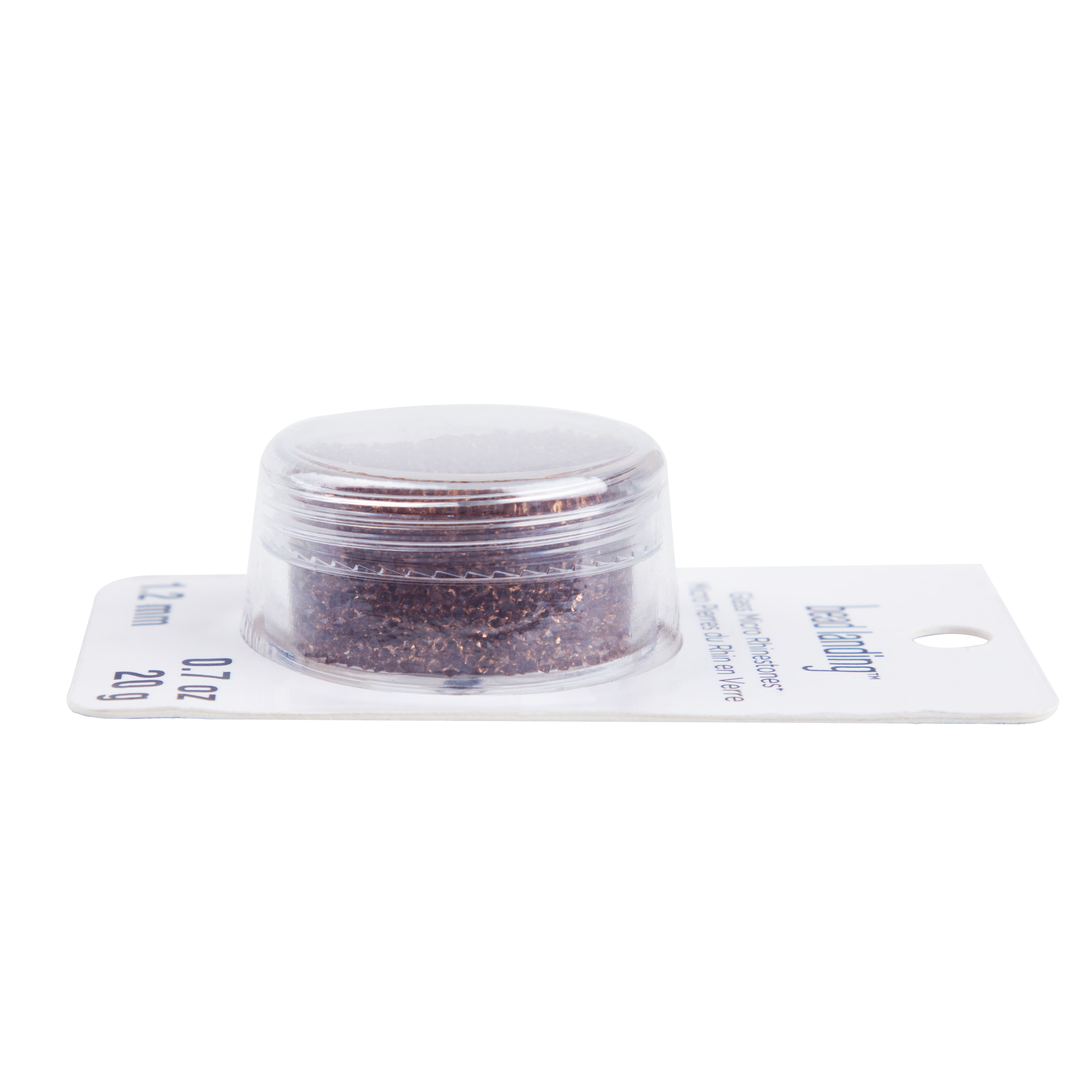 1.2mm Glass Micro Rhinestones by Bead Landing&#x2122;, 0.7oz.