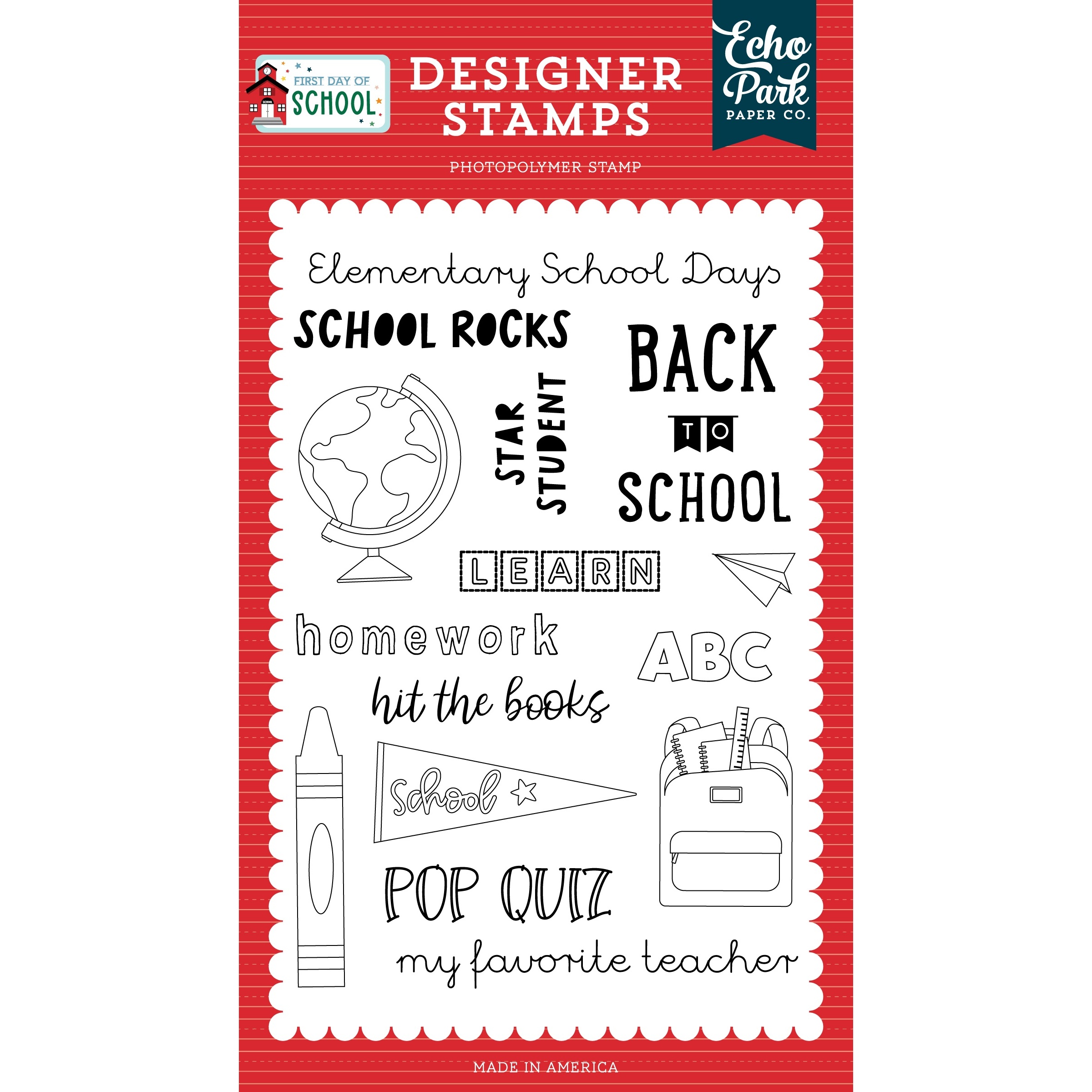 Echo Park&#x2122; Paper Co. School Rocks Stamps