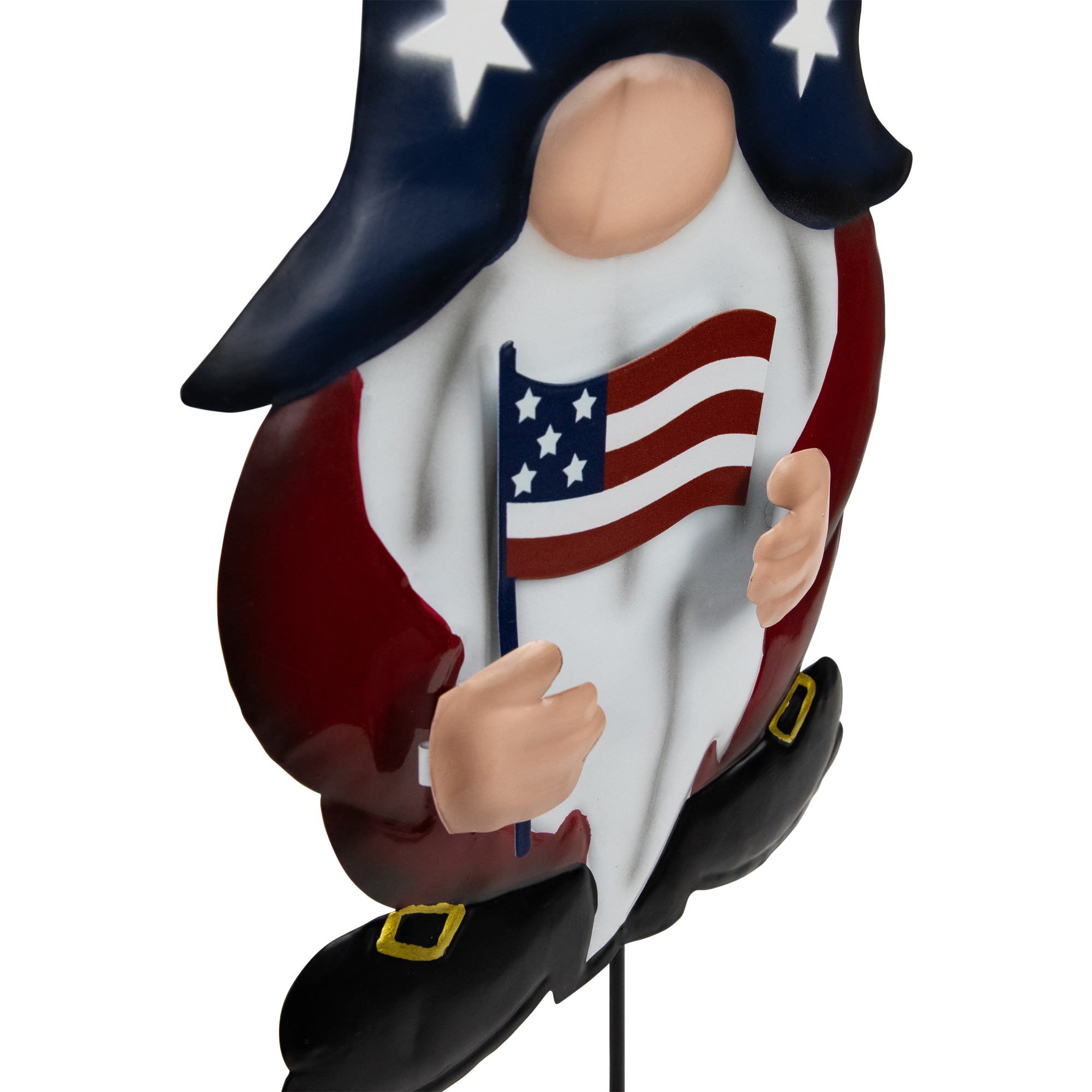 27.5&#x22; USA Patriotic Gnome Garden Stake Set