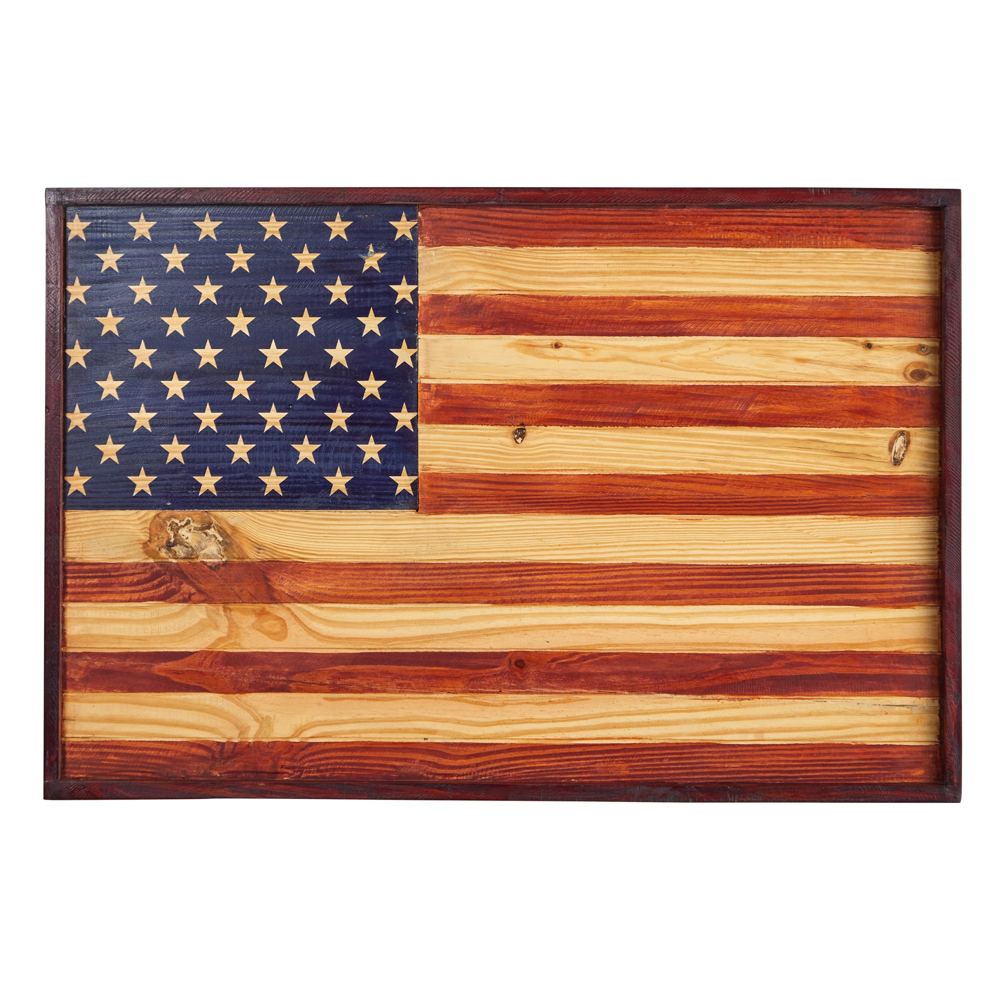 36" Wood American Flag Wall Décor