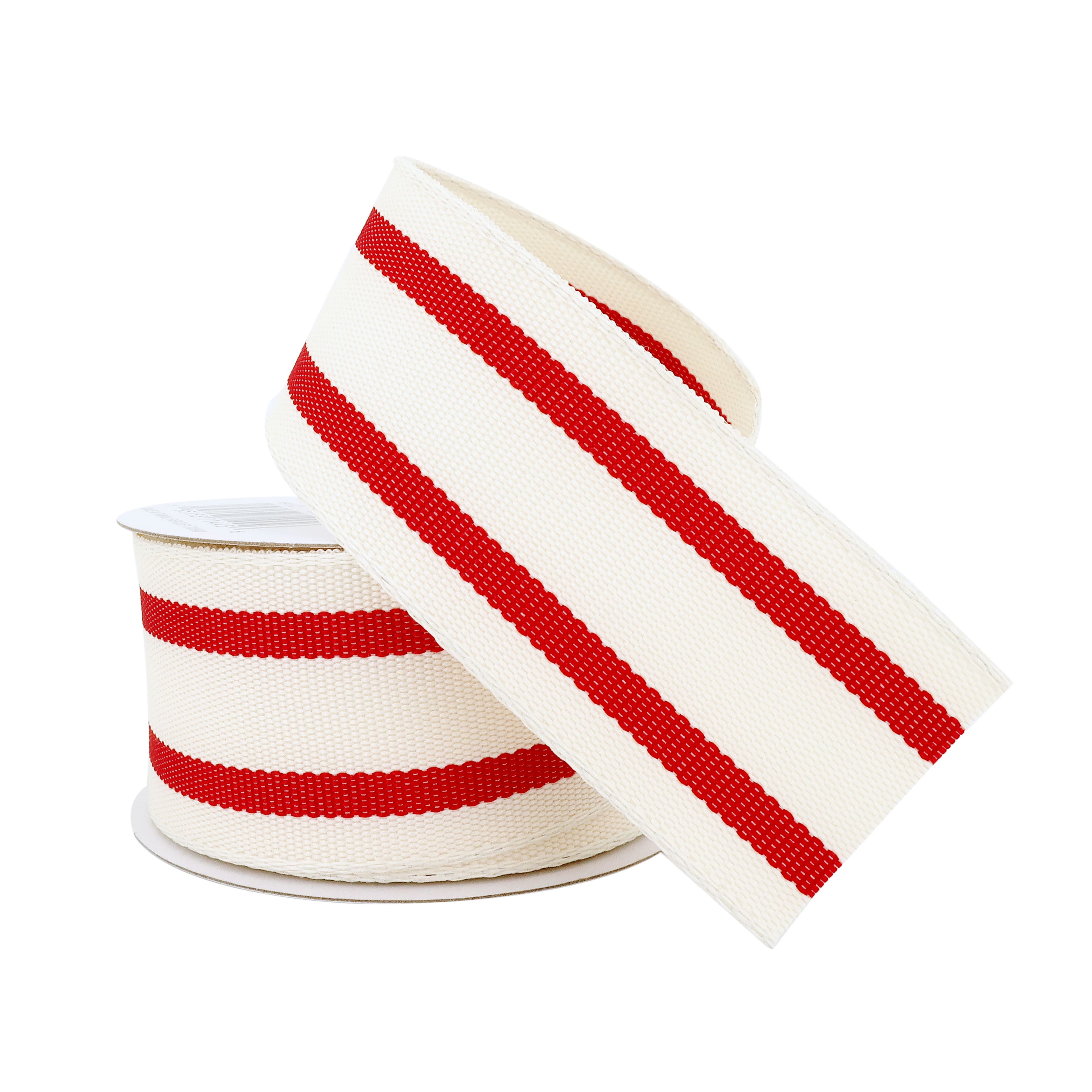 12 Pack: 1.5&#x22; x 3yd. Wired Ticking Stripe Ribbon by Celebrate It&#x2122;