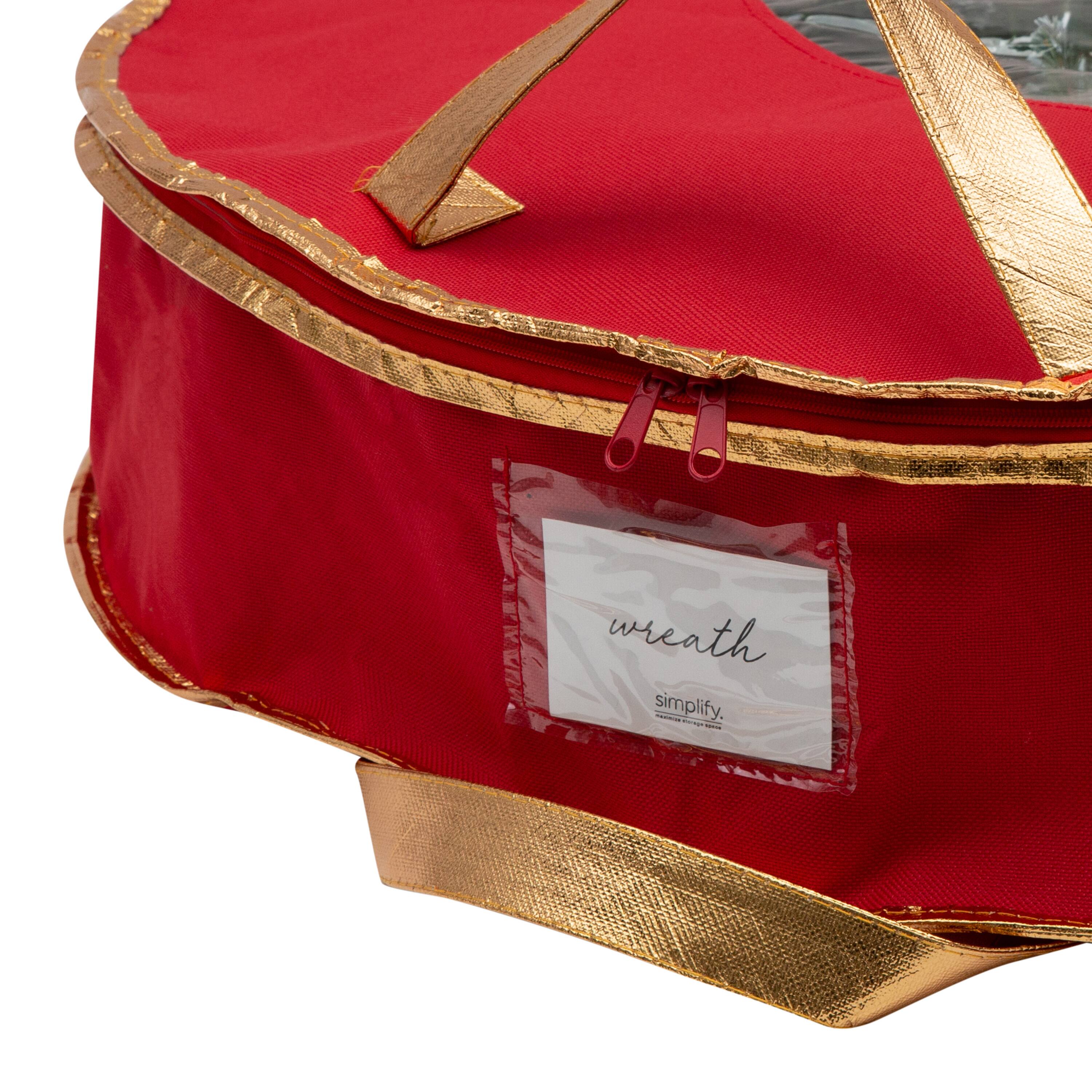 Simplify 24&#x22; Holiday Wreath Bag, 2ct.