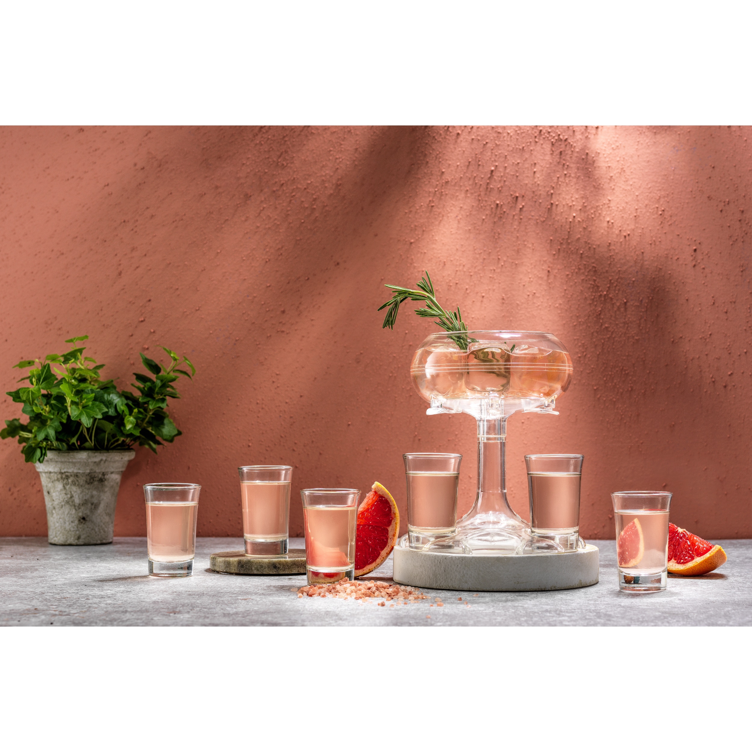 JoyJolt® Drink Dispenser & Shot Glass Set