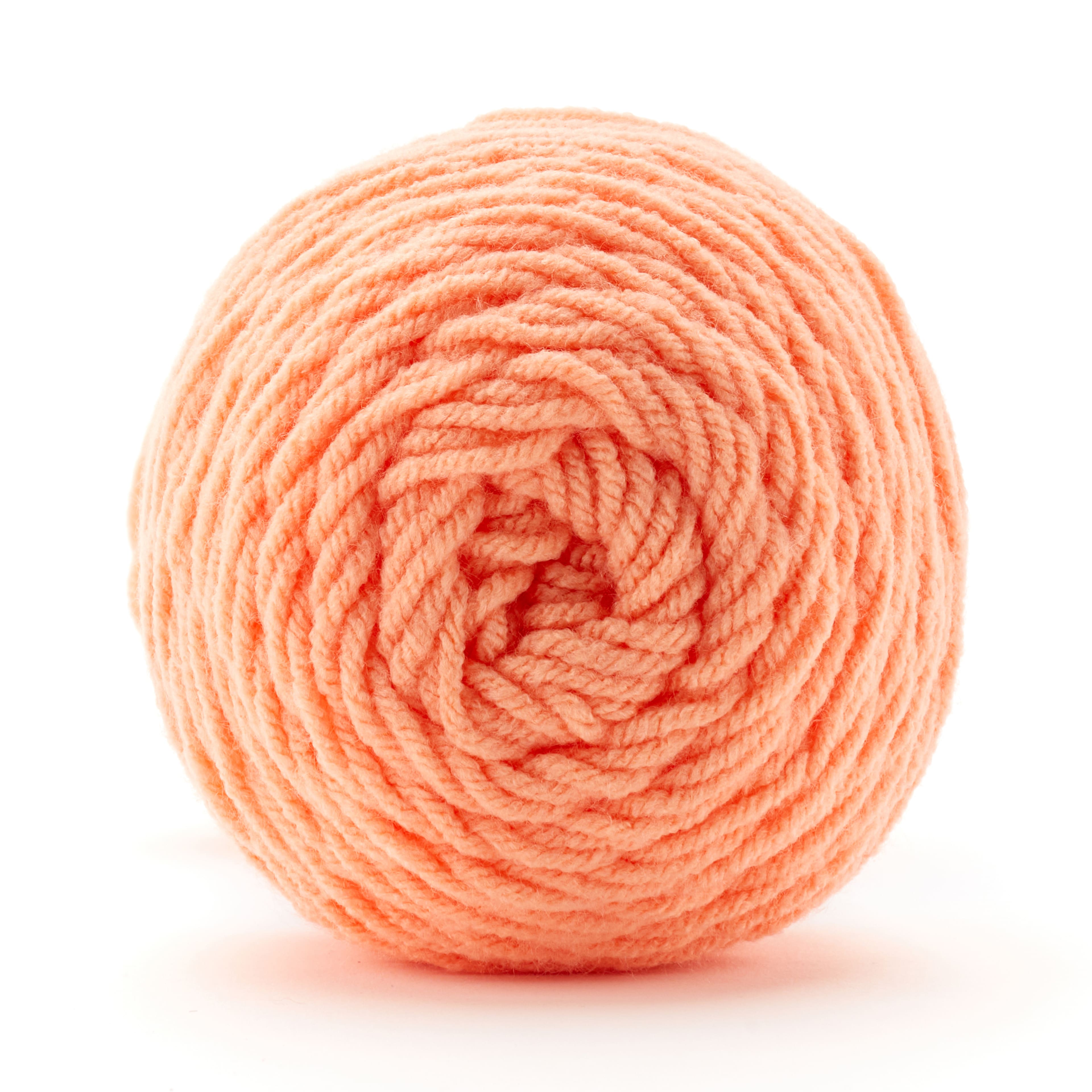 Soft Classic Solid Yarn by Loops & Threads in Orange | 7 | Michaels