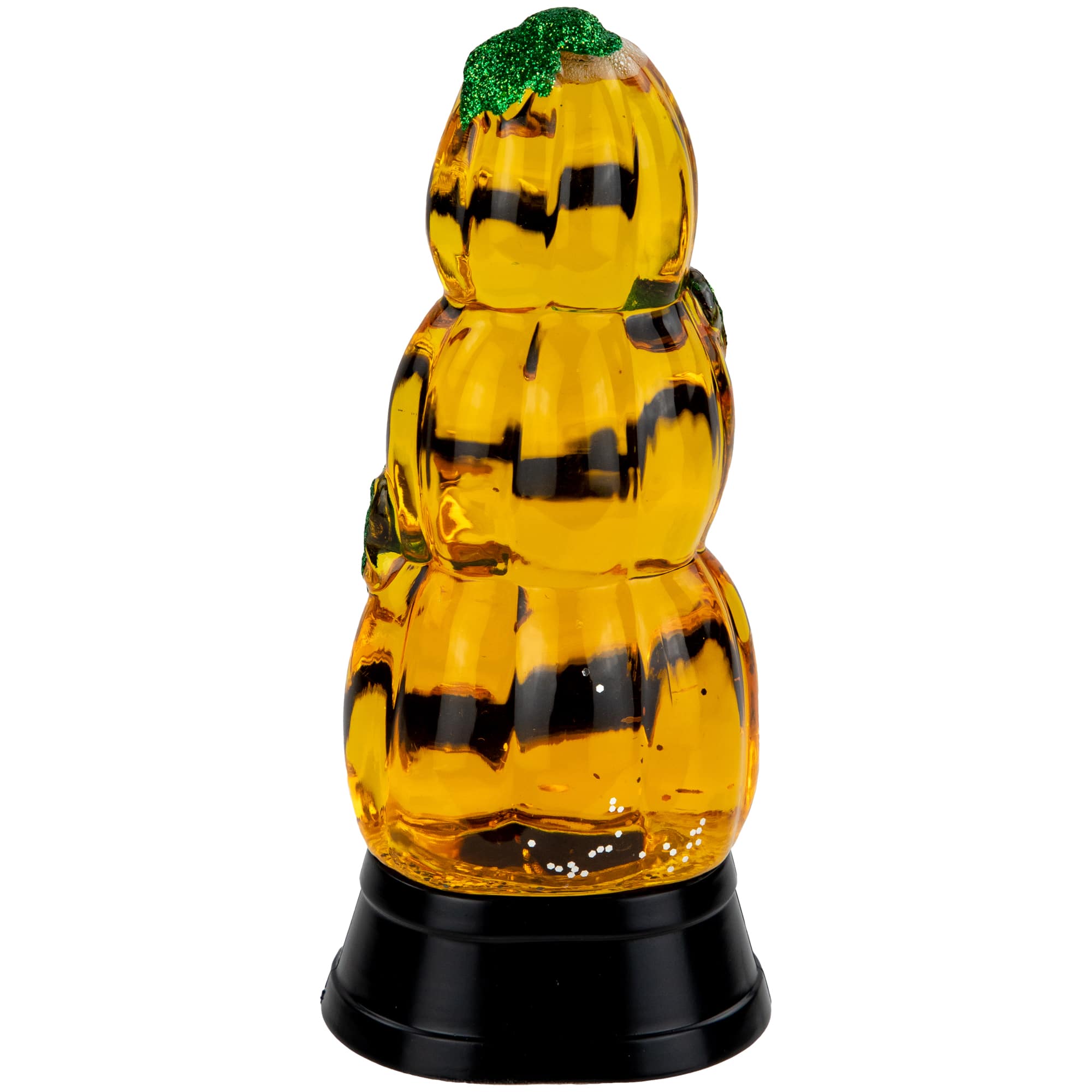 6.5&#x22; Orange LED Stacked Jack O&#x27; Lanterns Halloween Snow Globe