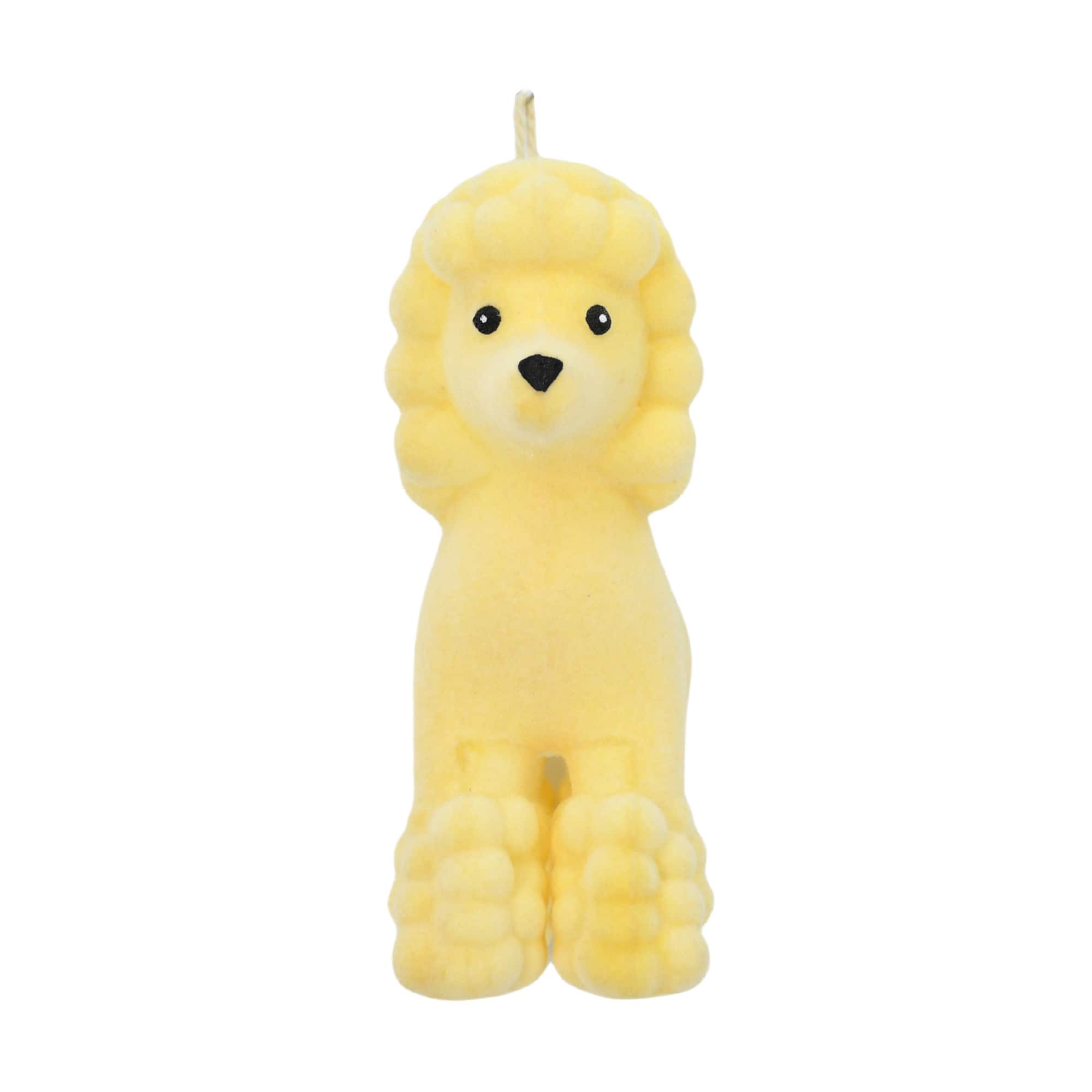 5.25&#x22; Flocked Poodle Plastic Ornament by Ashland&#xAE;