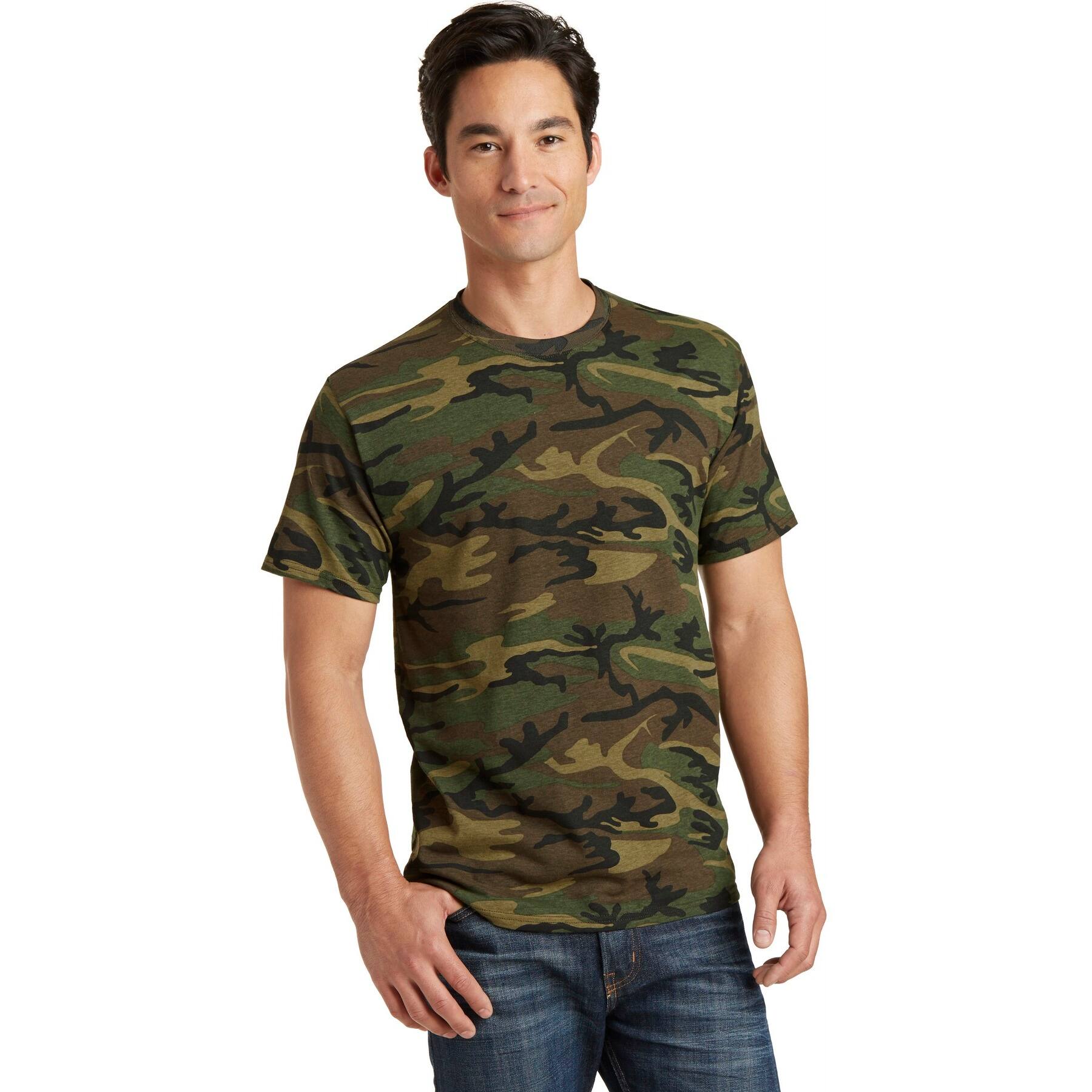 Port & Company® Men's Core Cotton Camo T-Shirt