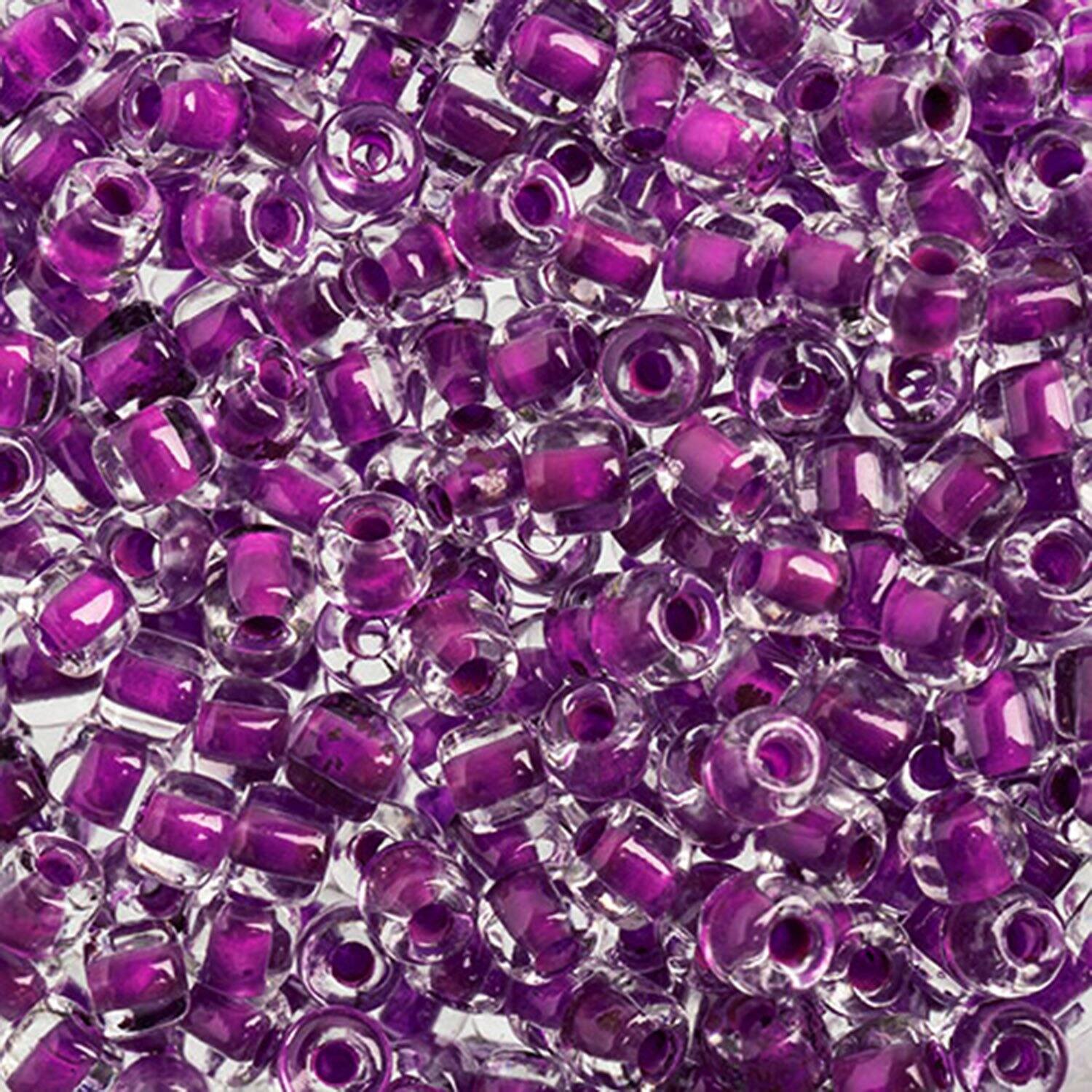 PRECIOSA Rola&#x2122; Transparent Crystal Lined Czech Glass Seed Beads, 4.5mm