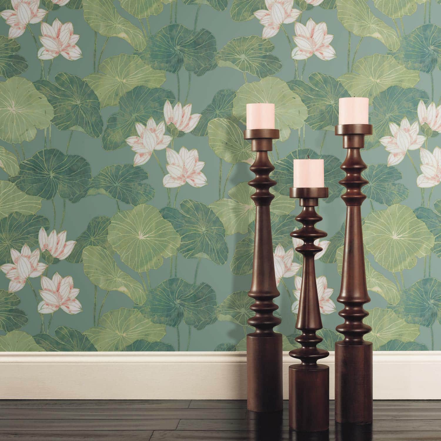 RoomMates Lily Pad Peel &#x26; Stick Wallpaper