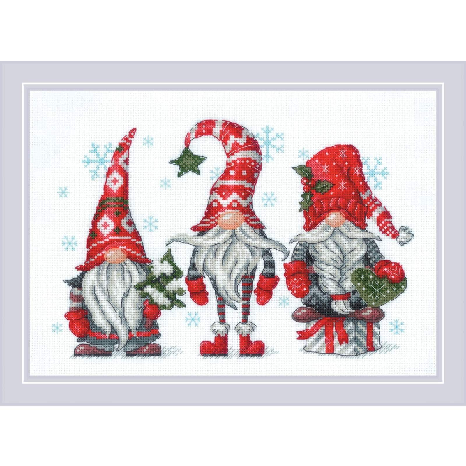 RIOLIS Gnomes Counted Cross Stitch Kit