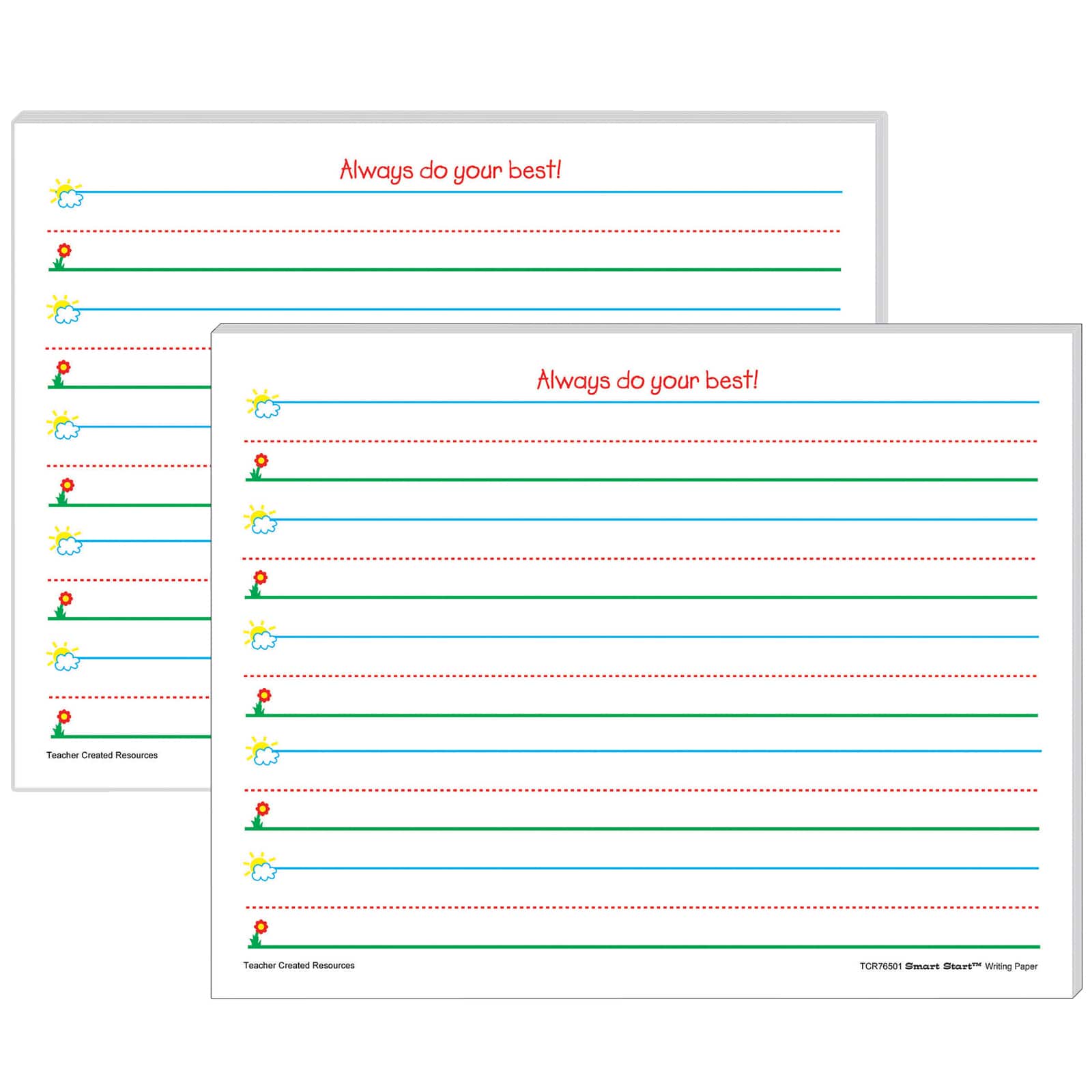 Teacher Created Resources&#xAE; Smart Start K-1 Writing Paper, 2 Packs of 100