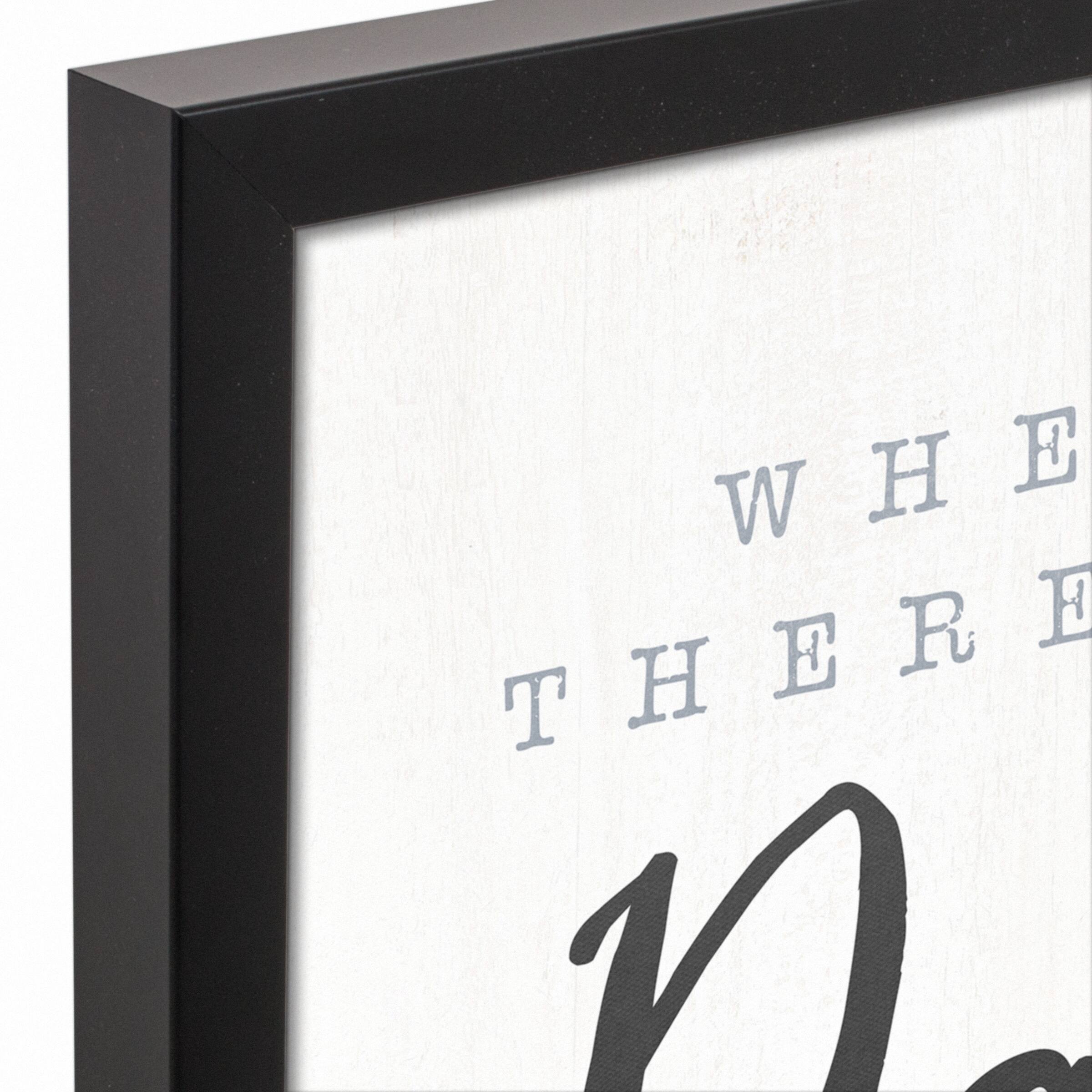 Dad Way Black Framed Canvas