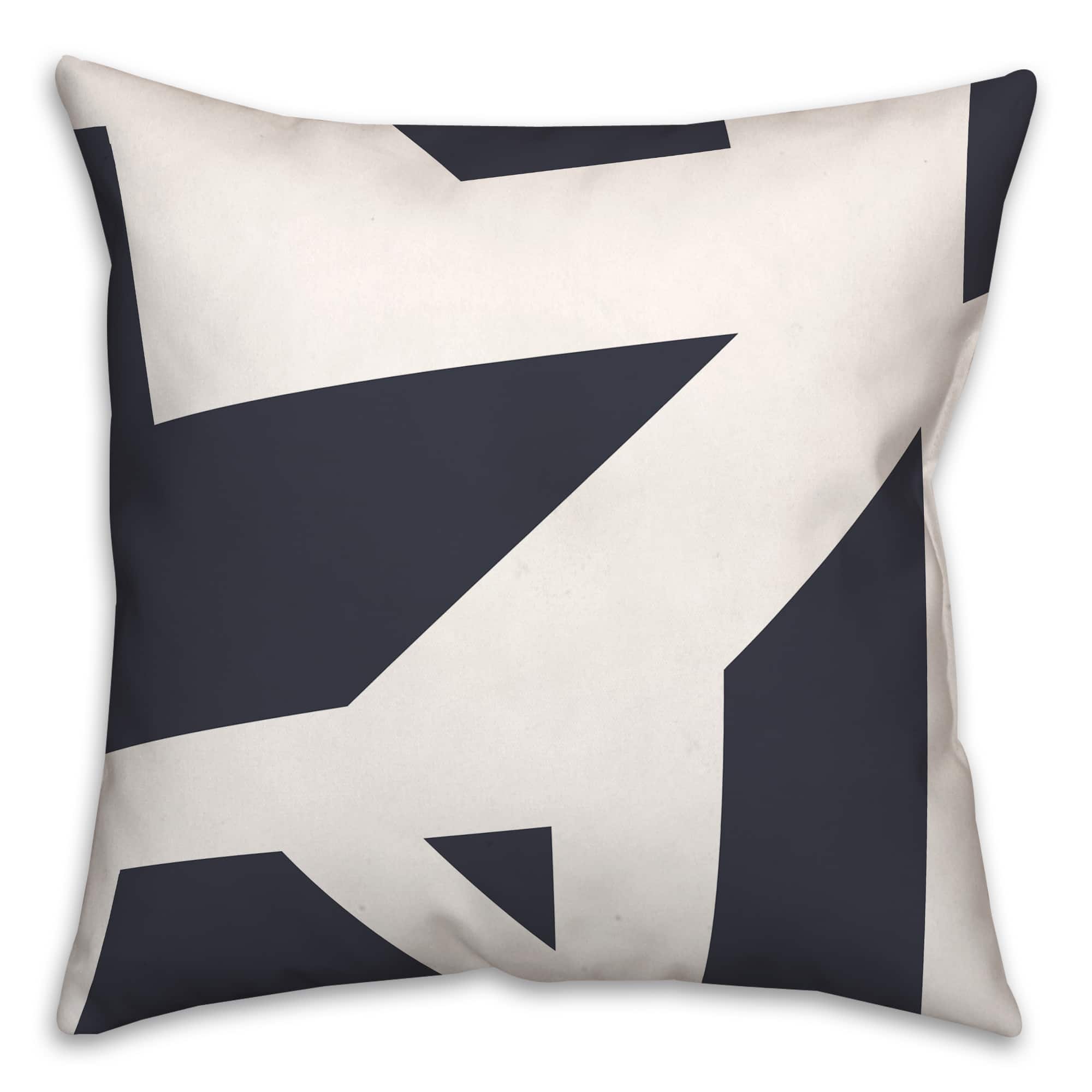 18" x 18" Geometric Blocks Versatile Throw Pillow