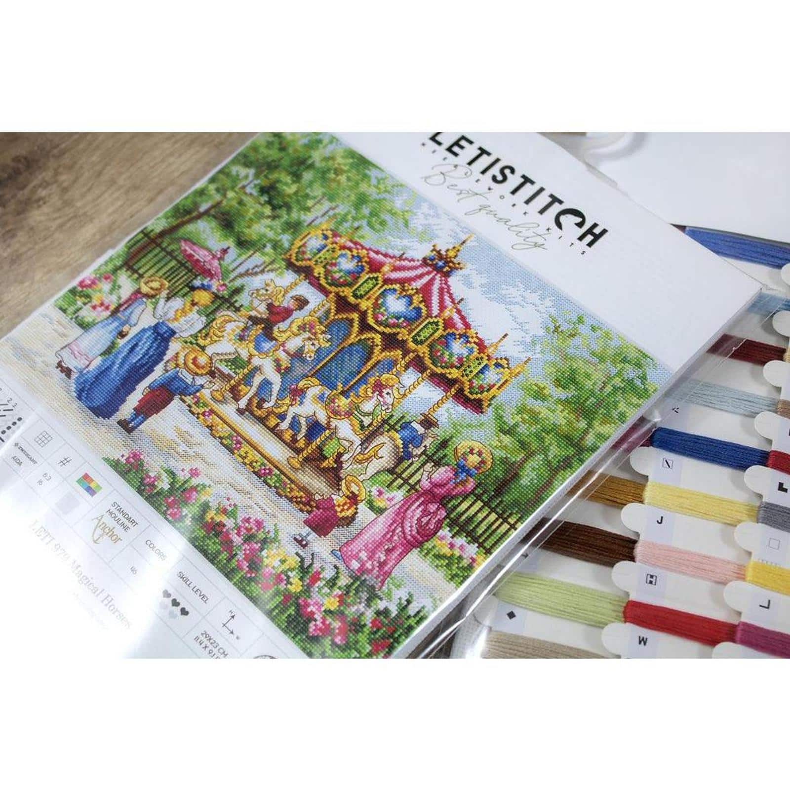 Letistitch Magical Horses Counted Cross Stitch Kit