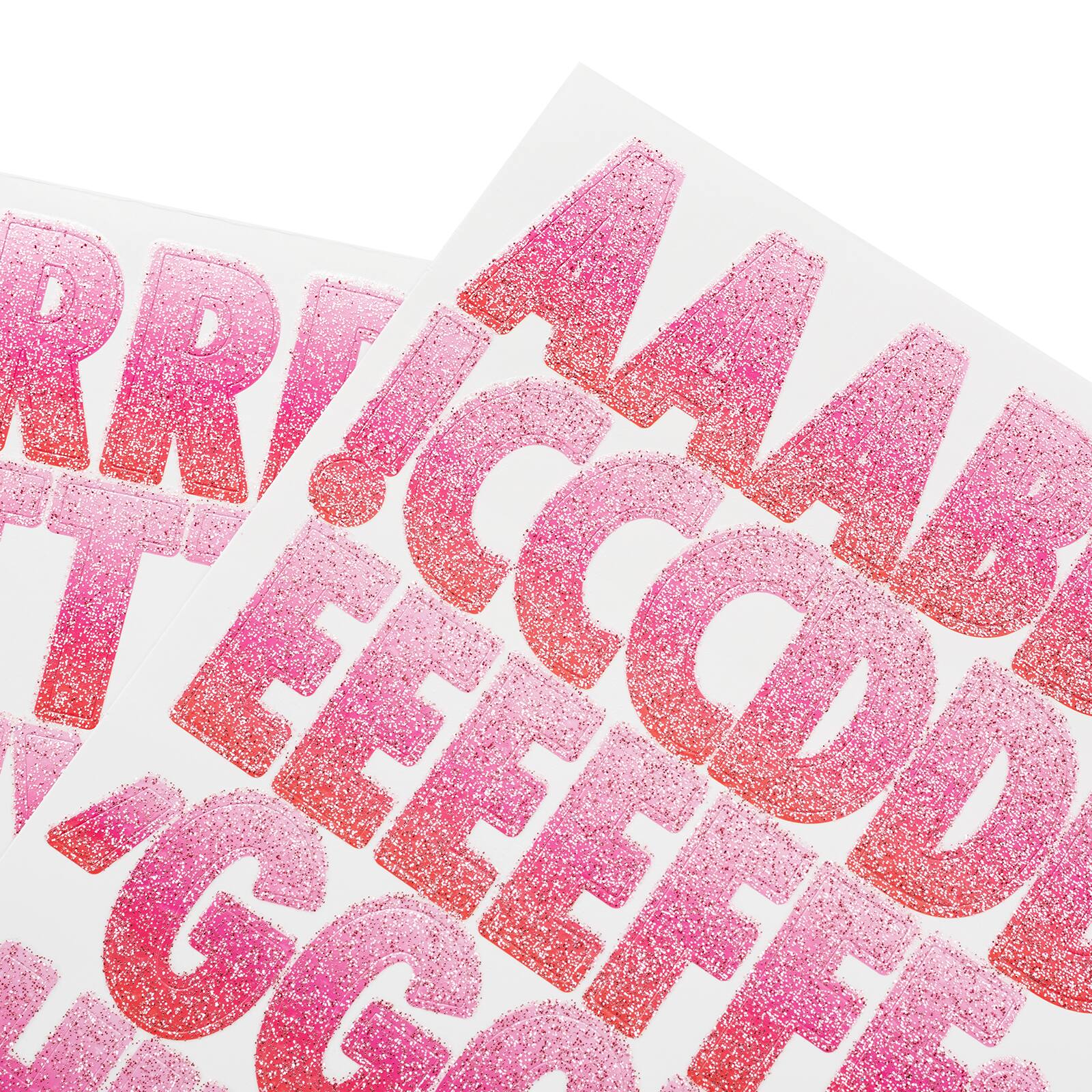 Sparkly Pink Letter M Monogram' Sticker