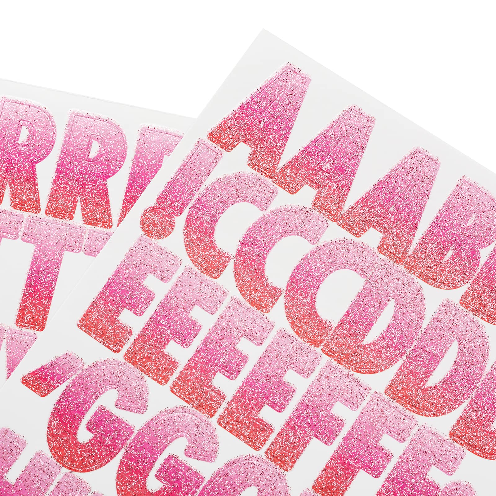 Glitter Pink Ombre Alphabet Stickers by Recollections™