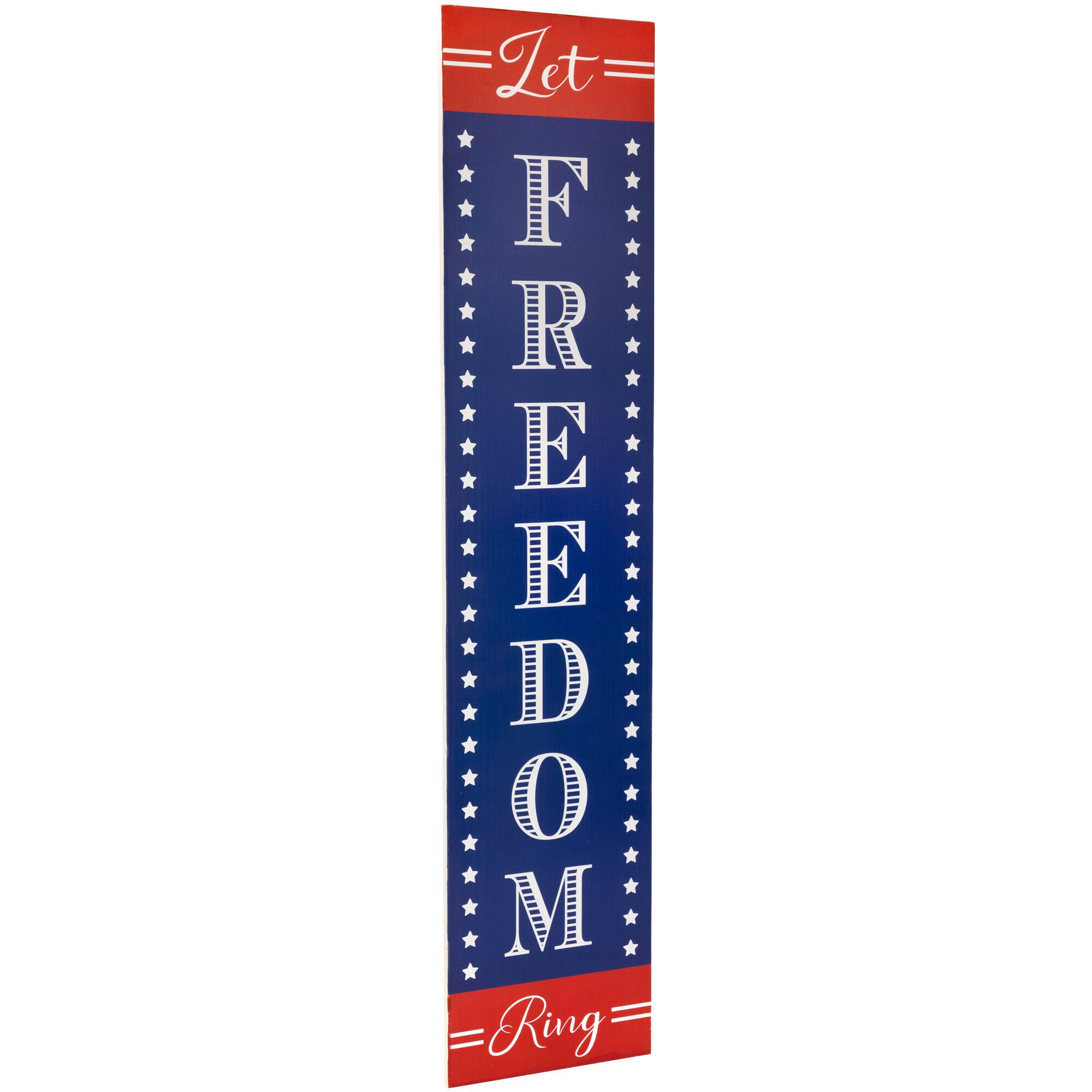 36&#x22; Let Freedom Ring Patriotic Wall Sign