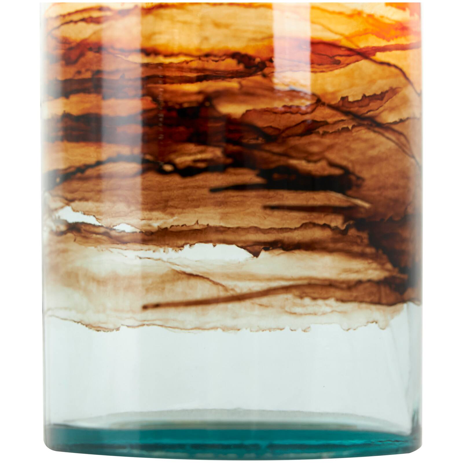 18&#x22; Multicolor Swirl Glass Vase