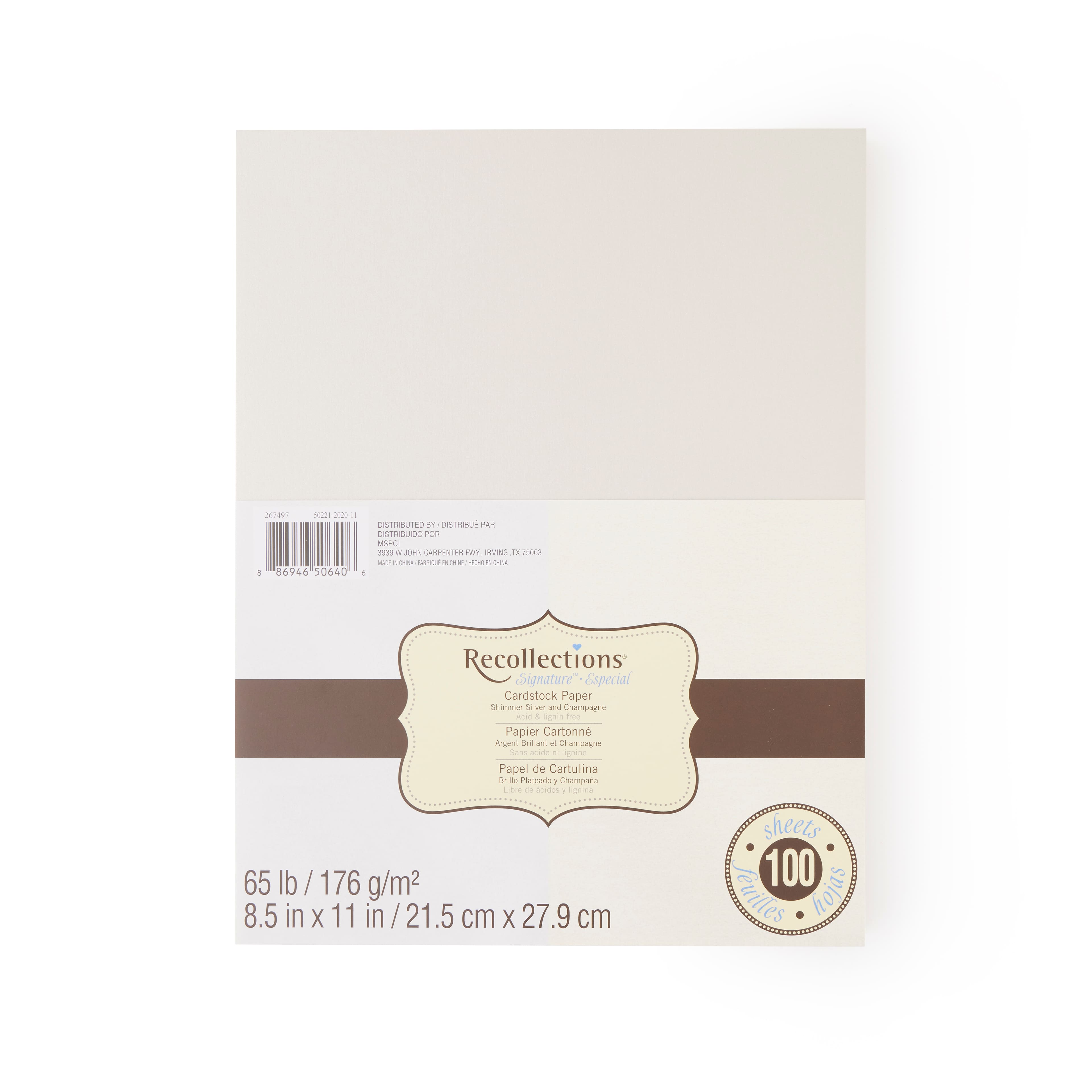 Recollections Cream Cardstock - 65lb Cardstock-Papercardstock