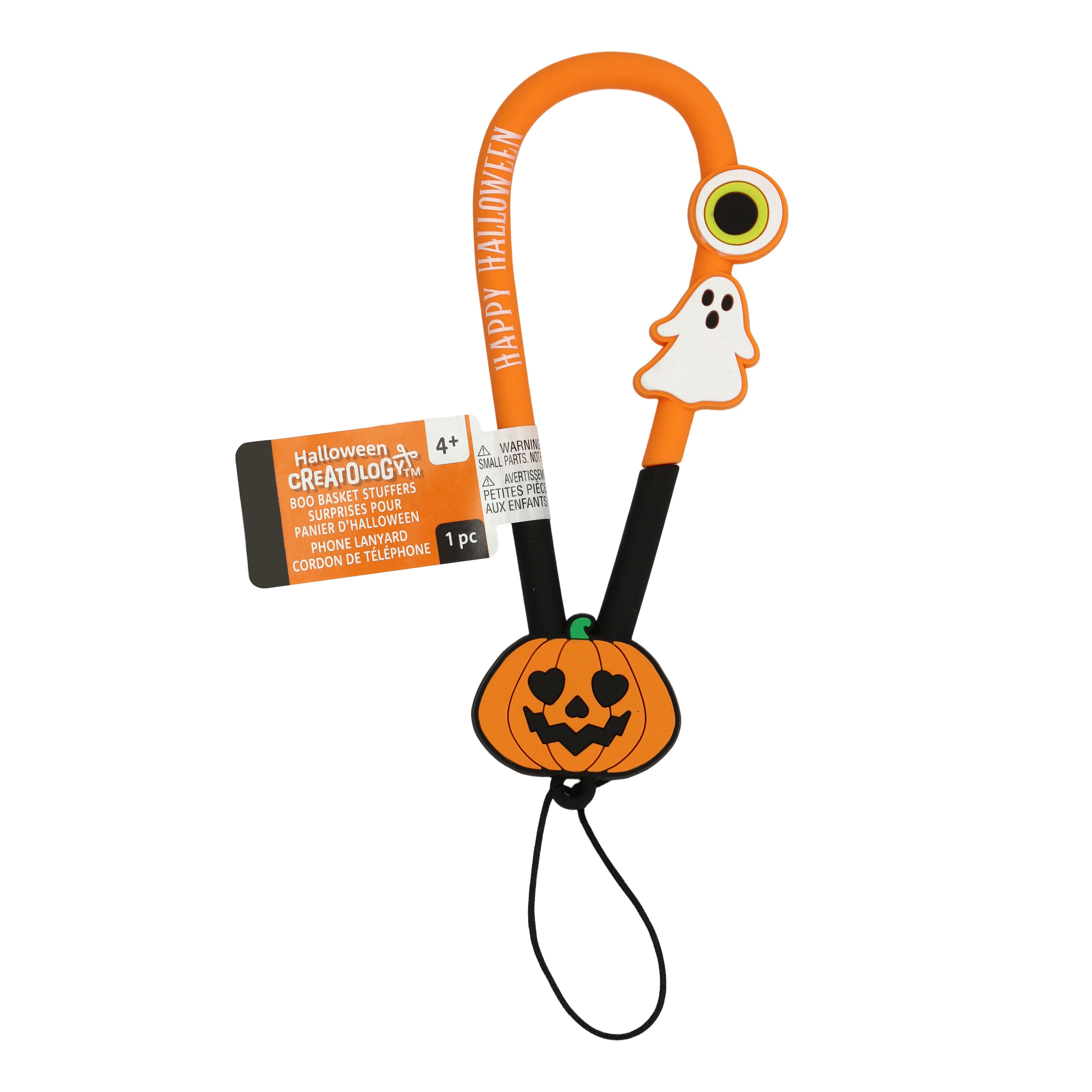 3.5&#x22; Jack-O&#x27;-Lantern Phone Lanyard by Creatology&#x2122;